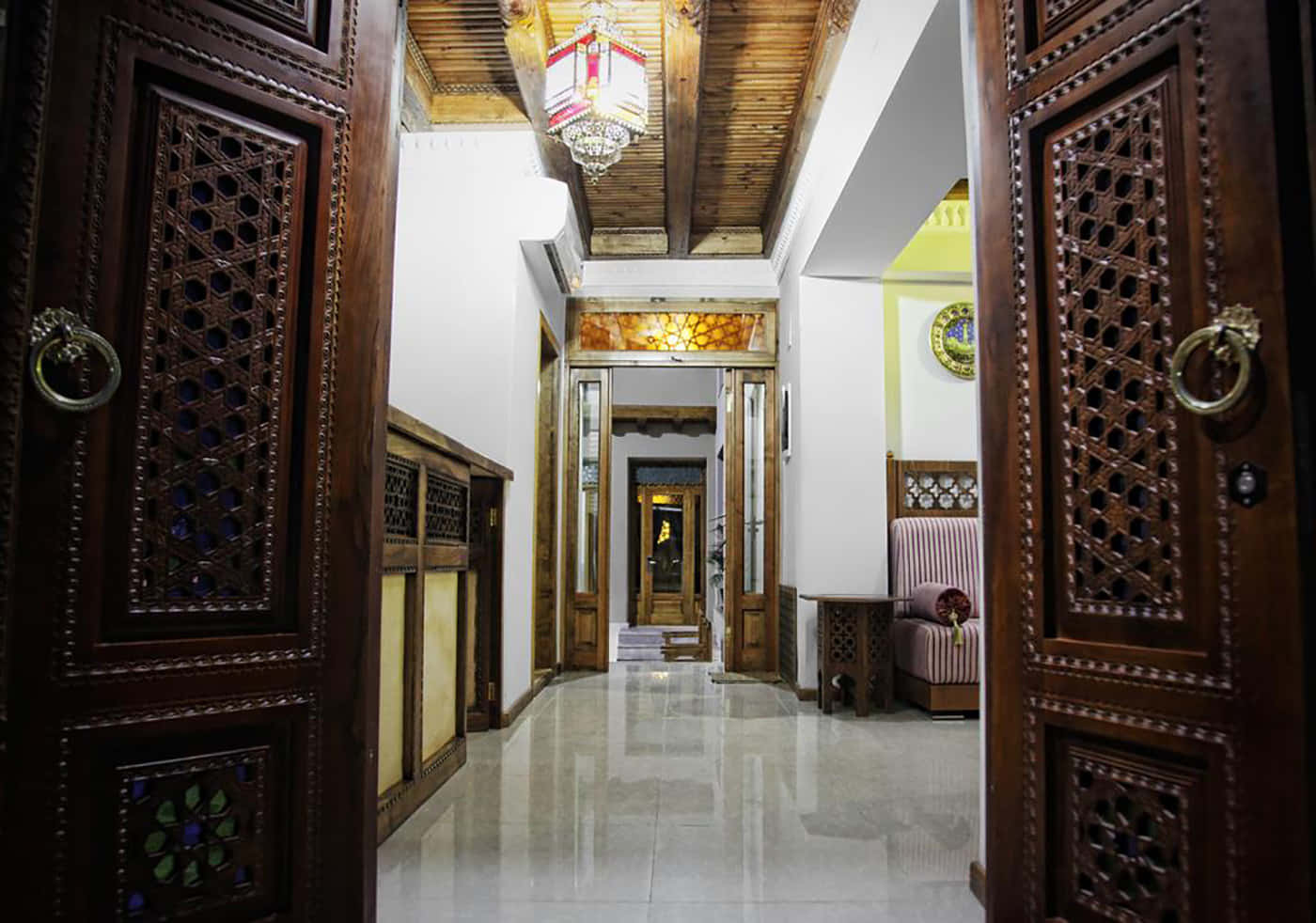 Caption: Aesthetic Charm Of Hotel Kukaldosh, Bukhara Background