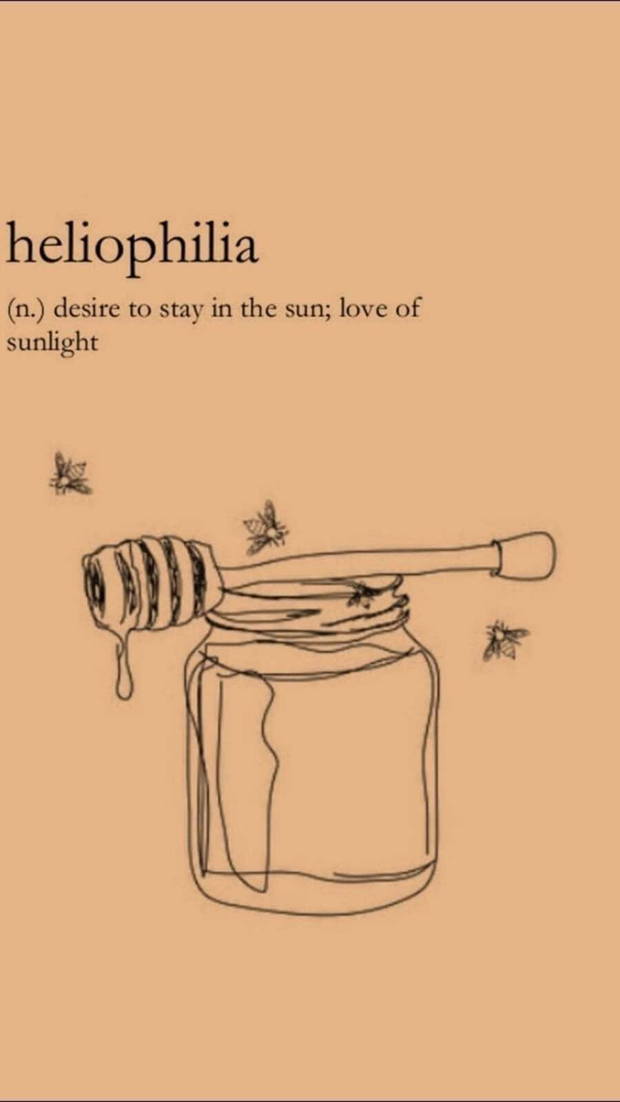 Caption: Aesthetic Harmony: Bee In A Floral Symphony Background
