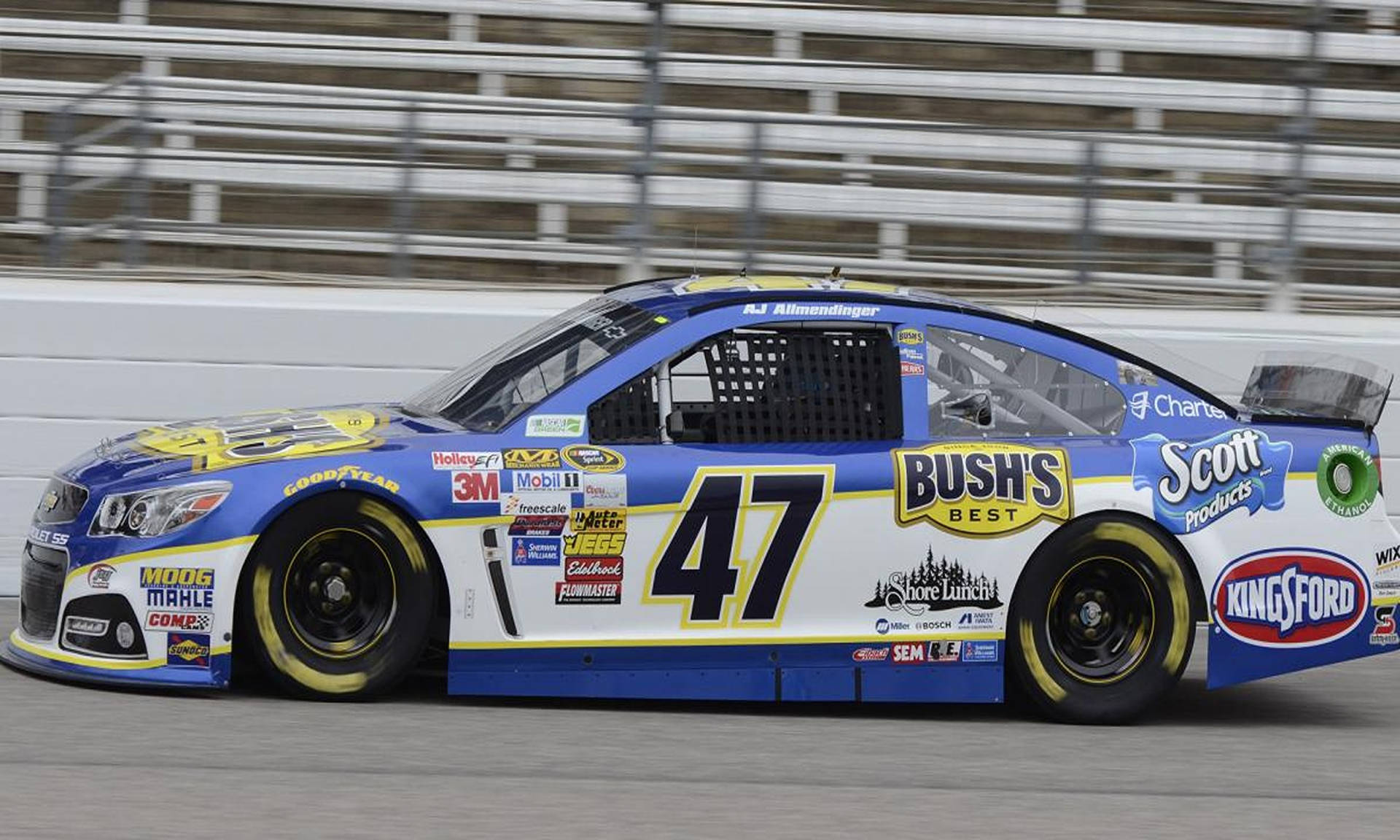 Caption: Aj Allmendinger During Race Practice Background