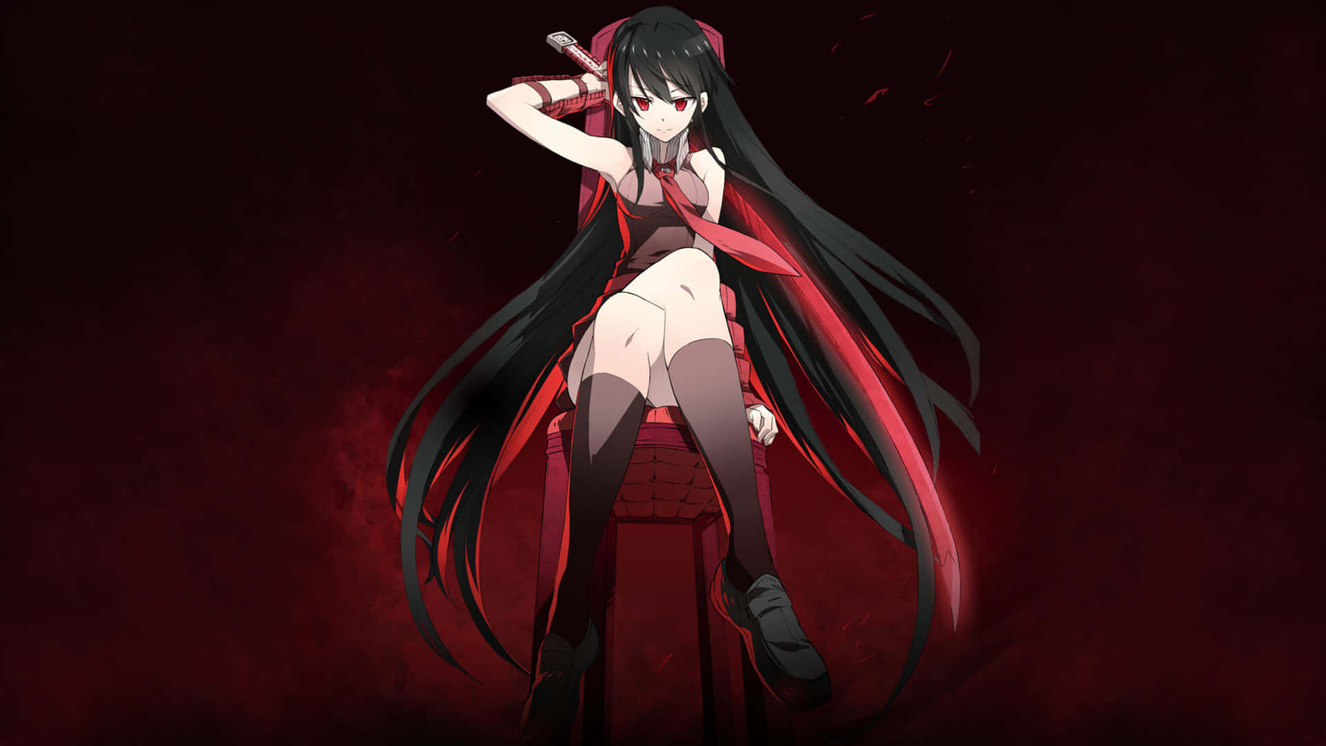 Caption: Akame Ga Kill: Intense Battle Scene In Stunning 4k Resolution Background