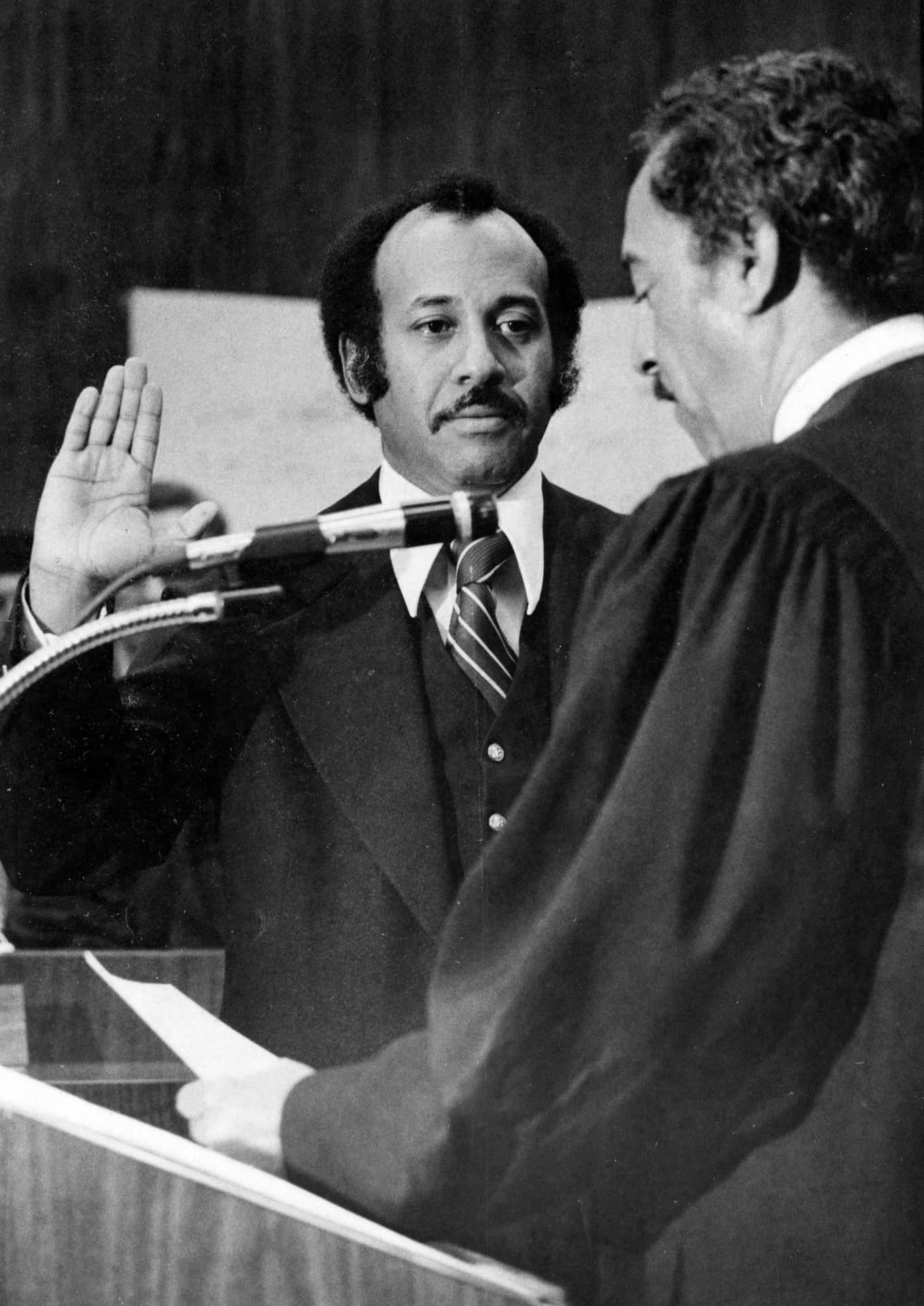 Caption: Alcee Hastings Historical Moment: Sworn-in Ceremony Background
