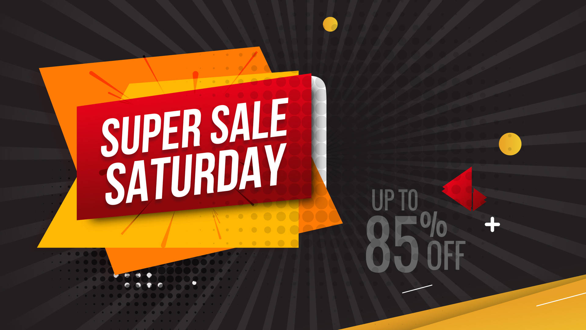 Caption: Amazing Super Saturday Sale Background