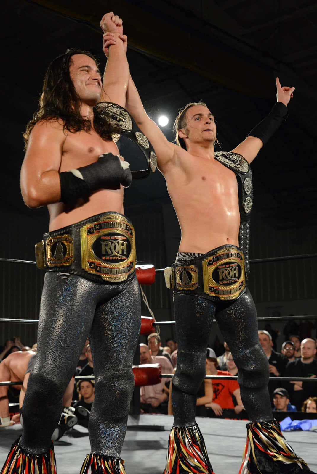 Caption: American Professional Wrestler Matt Jackson In Action Background