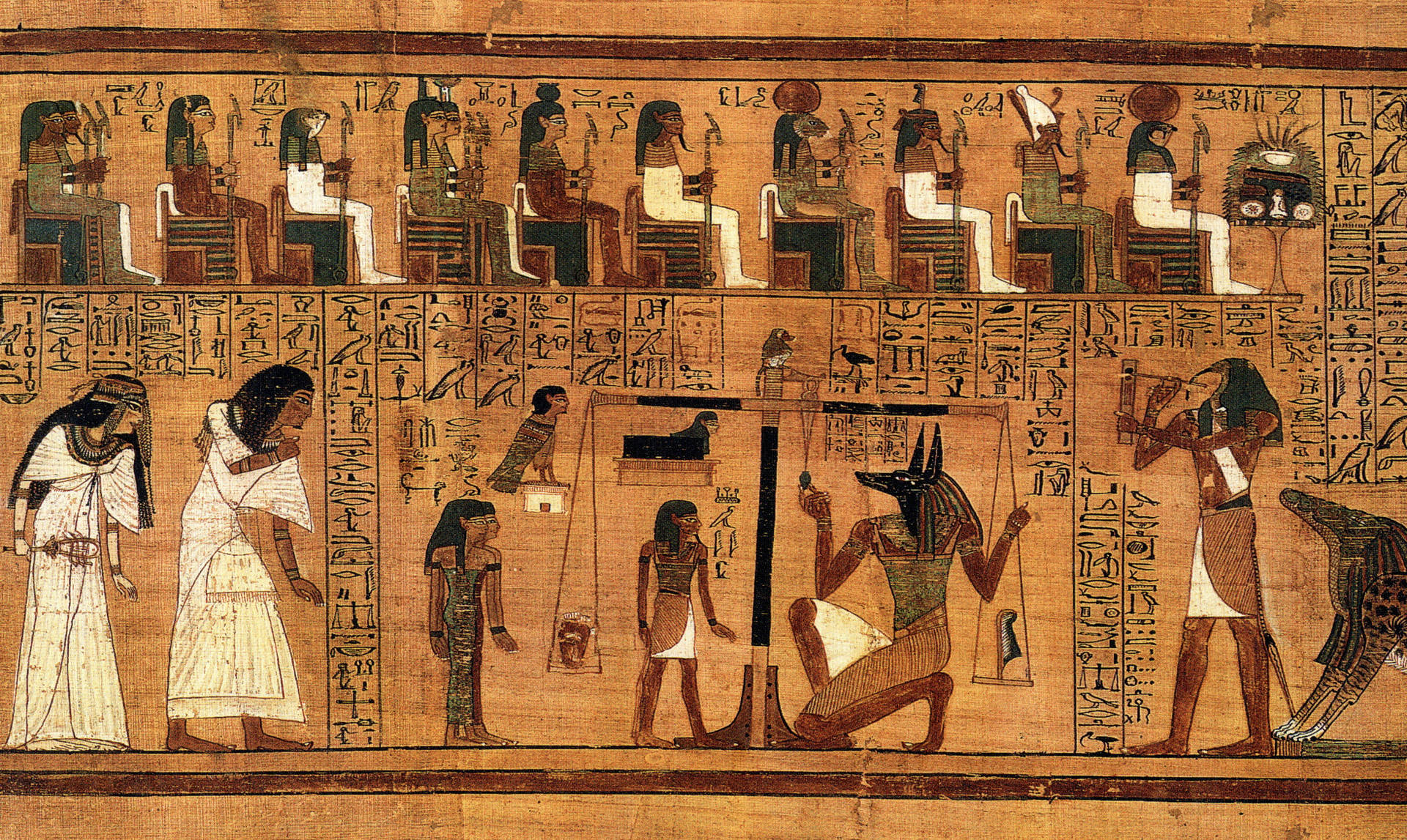 Caption: Ancient Secrets Revealed In The Egyptian Papyrus Of Ani Background
