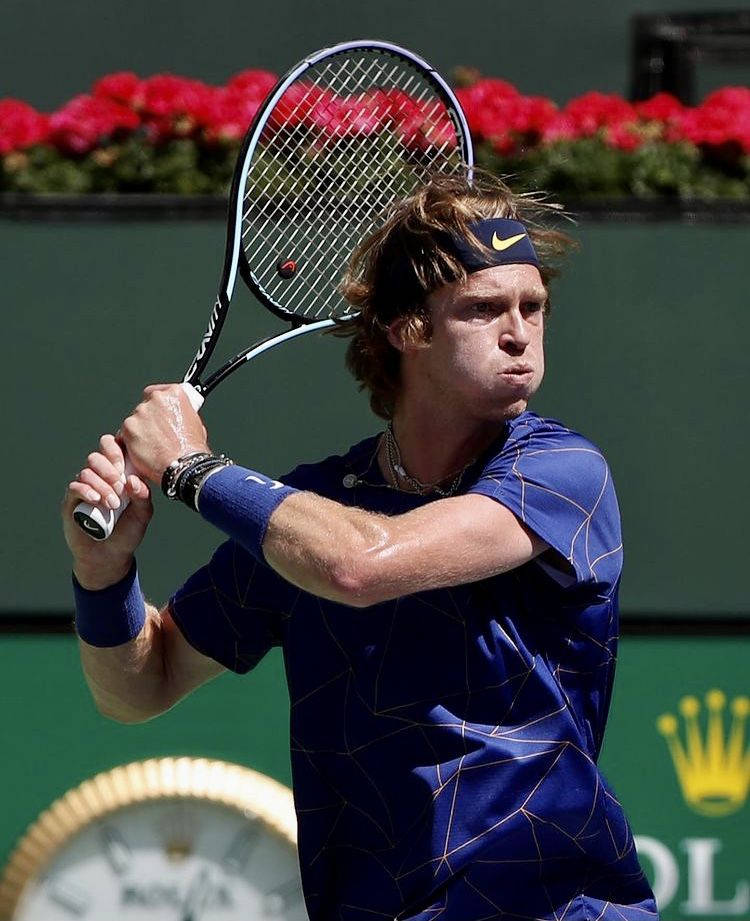 Caption: Andrey Rublev - A Game Changer In Tennis Background