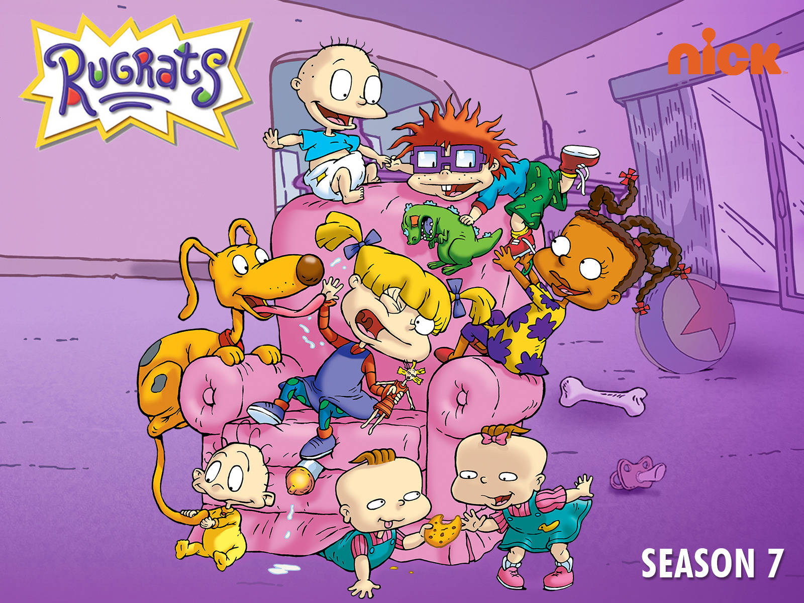Caption: Animated Character Angelica Pickles From Rugrats Series Background