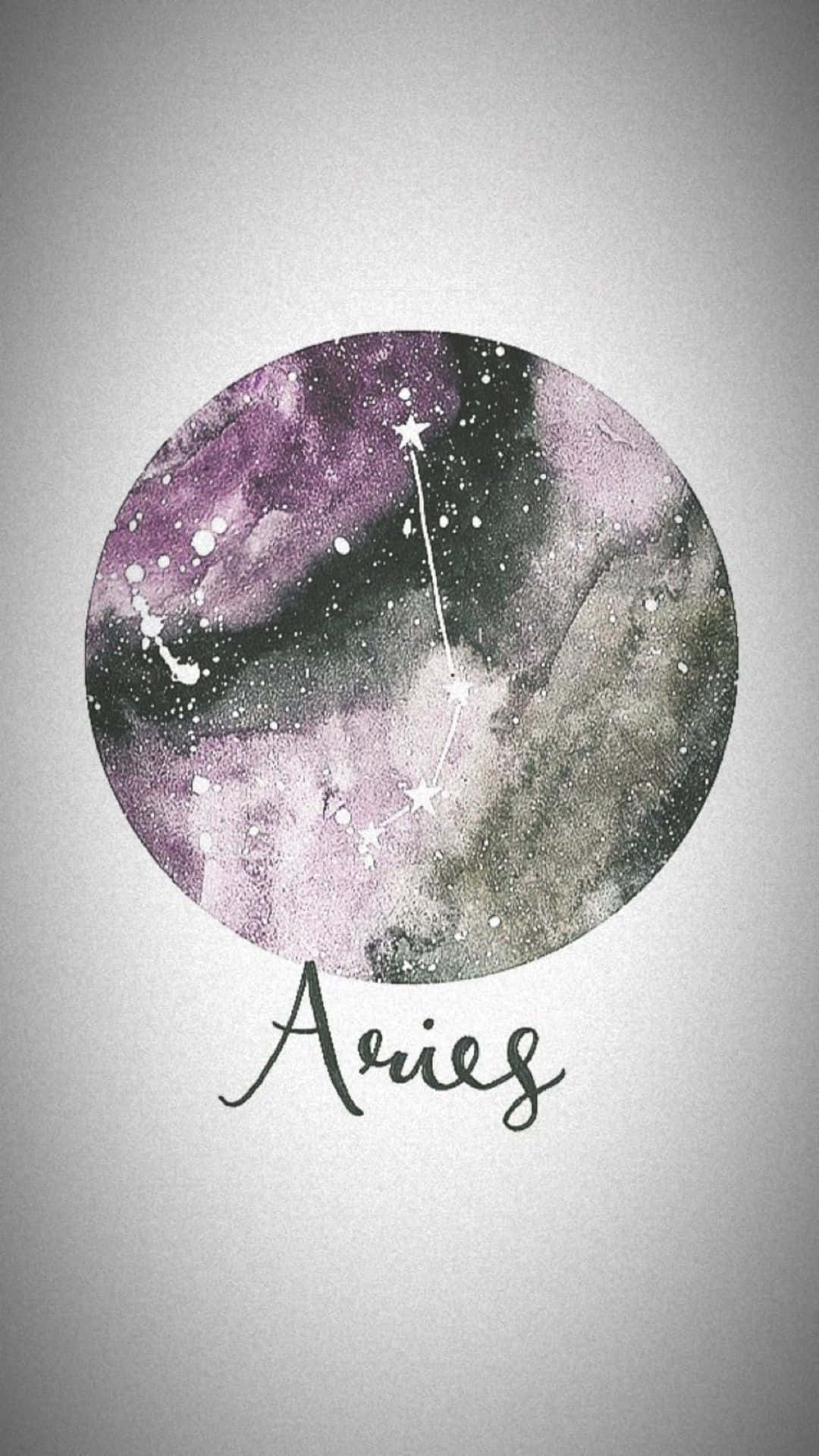 Caption: Aries Zodiac Themed Iphone Wallpaper Background