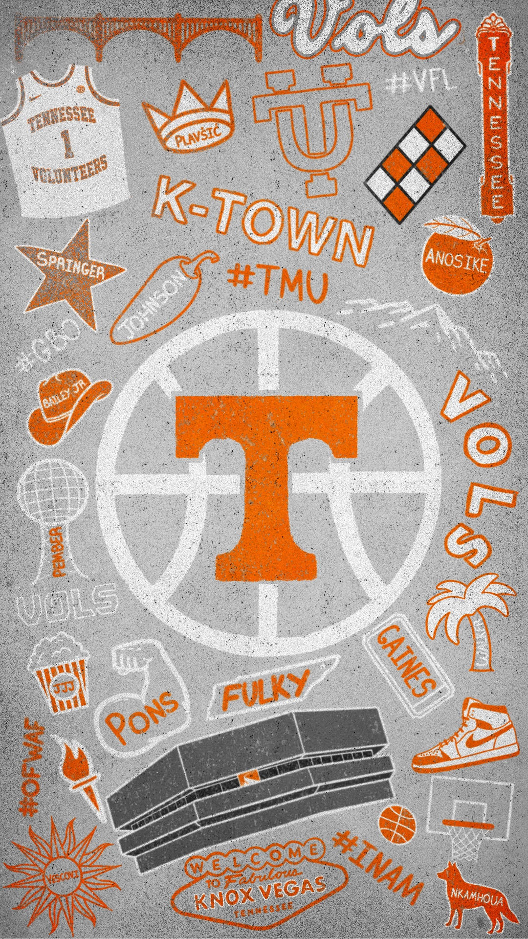 Caption: Artistic Doodle Illustration Of University Of Tennessee