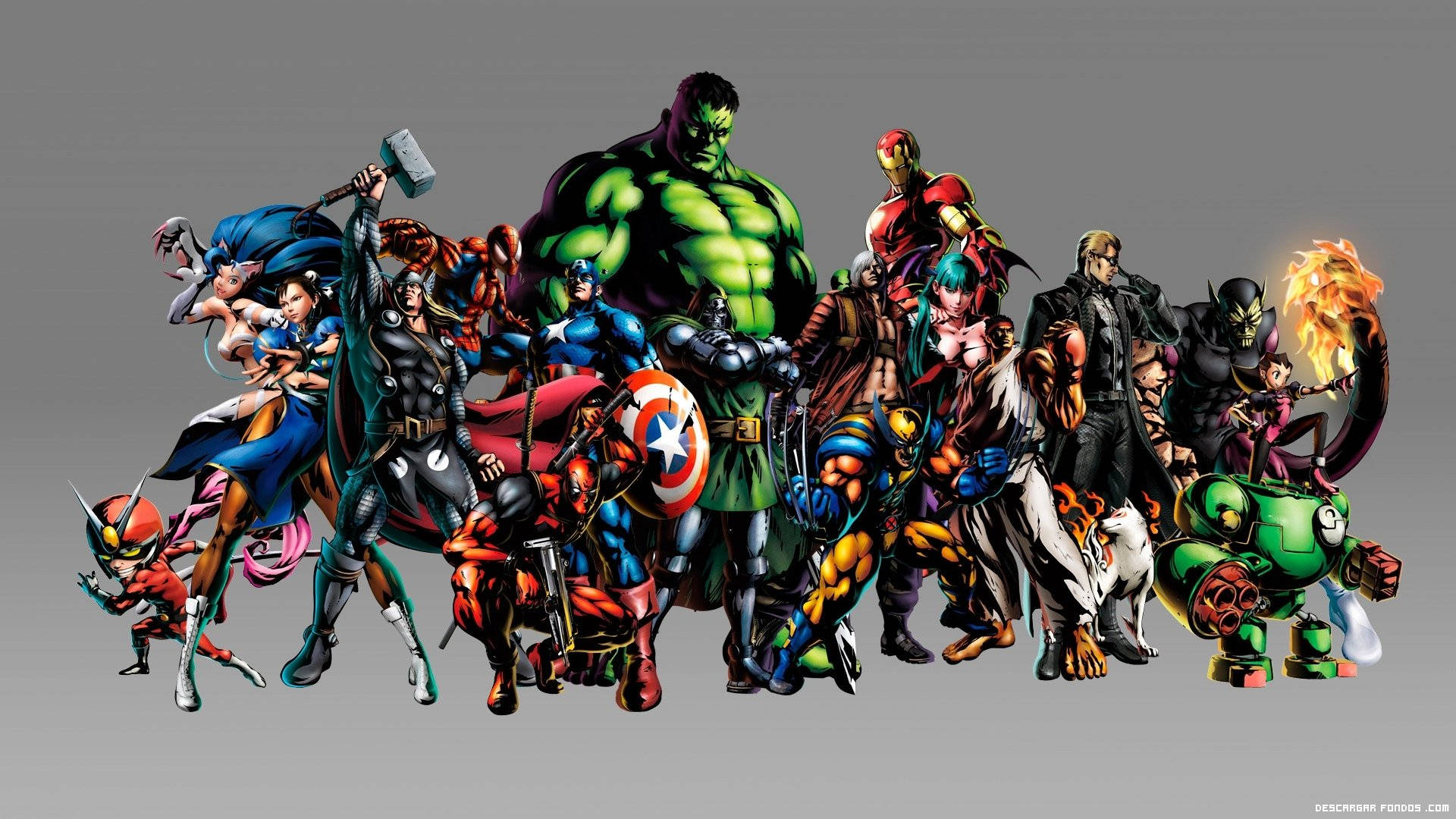 Caption: Asserting Dominance - Marvel's Avengers Assemble Background