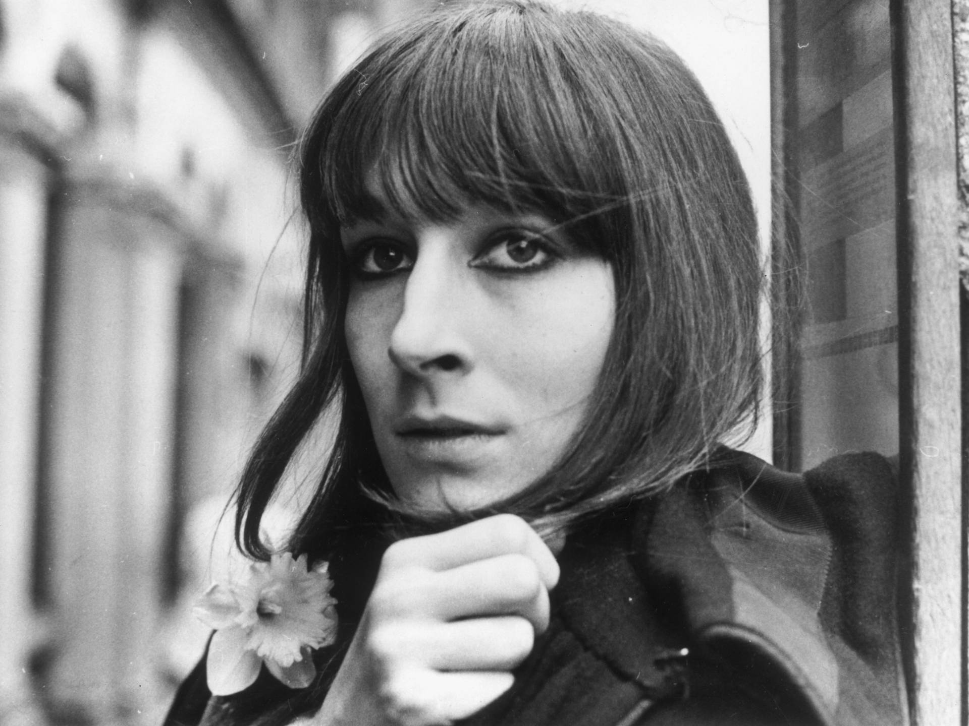 Caption: Award-winning Actress Anjelica Huston Poses For The Evening Standard Background