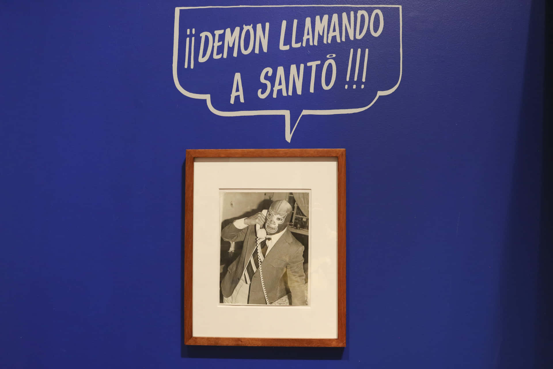 Caption: Blue Demon In Action Background