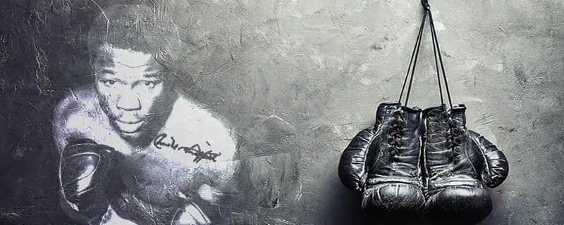 Caption: Boxing Legend Emile Griffith With His Gloves On