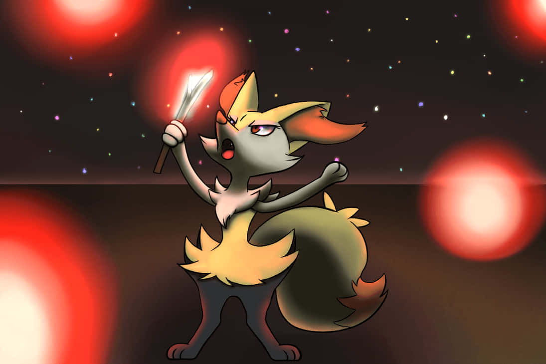Caption: Braixen In The Spotlight Background