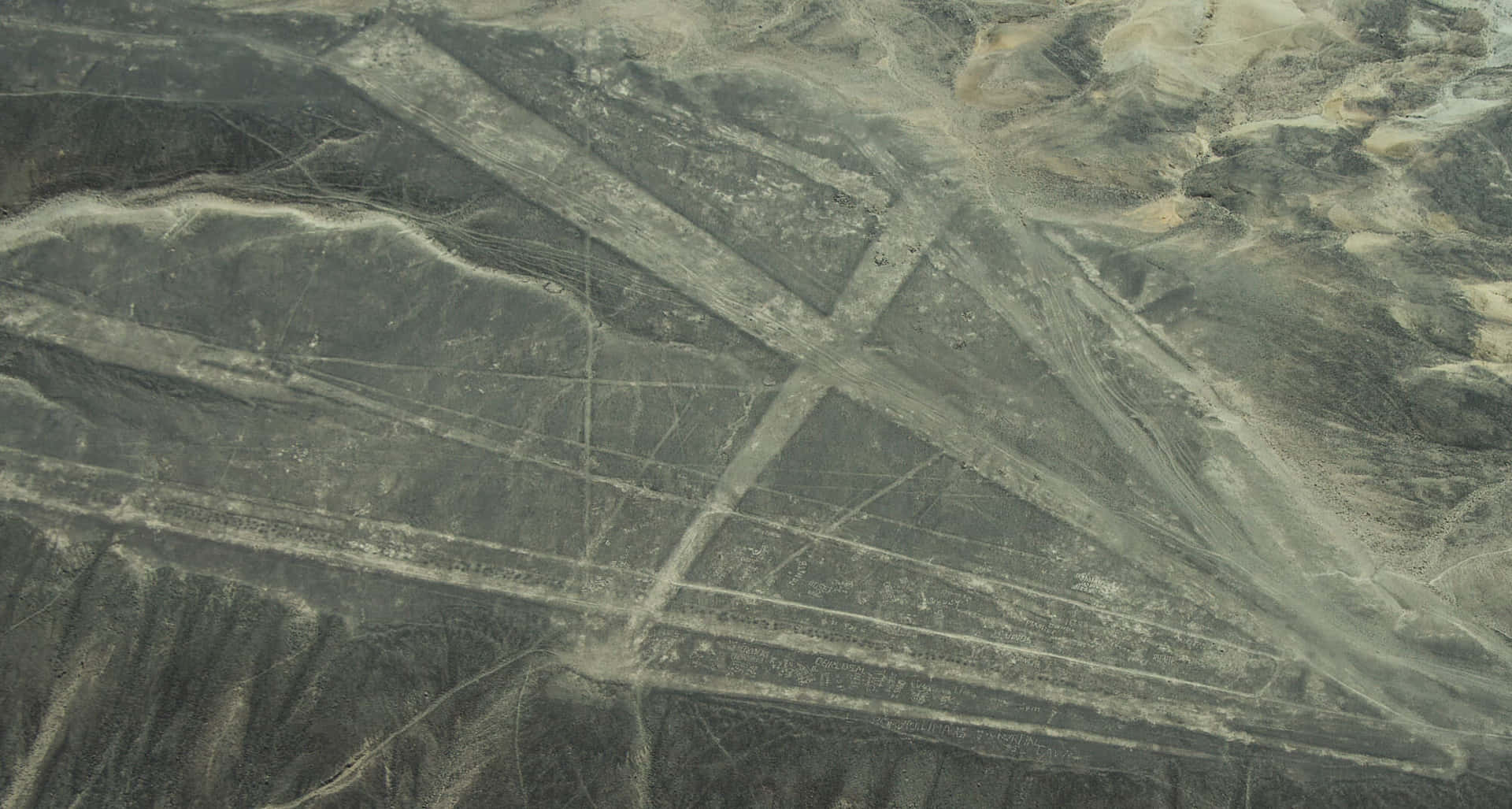 Caption: Breathtaking Bird's-eye View Of The Nazca Lines Background