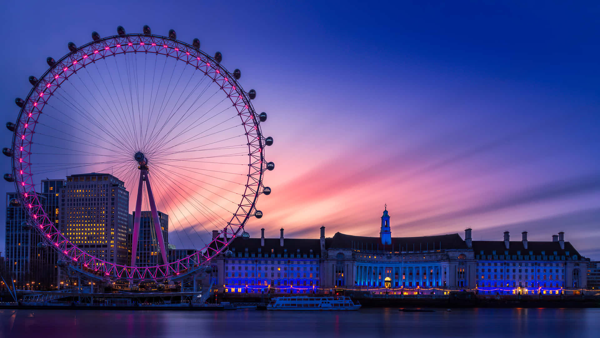 Caption: Breathtaking View Of The Iconic London Eye