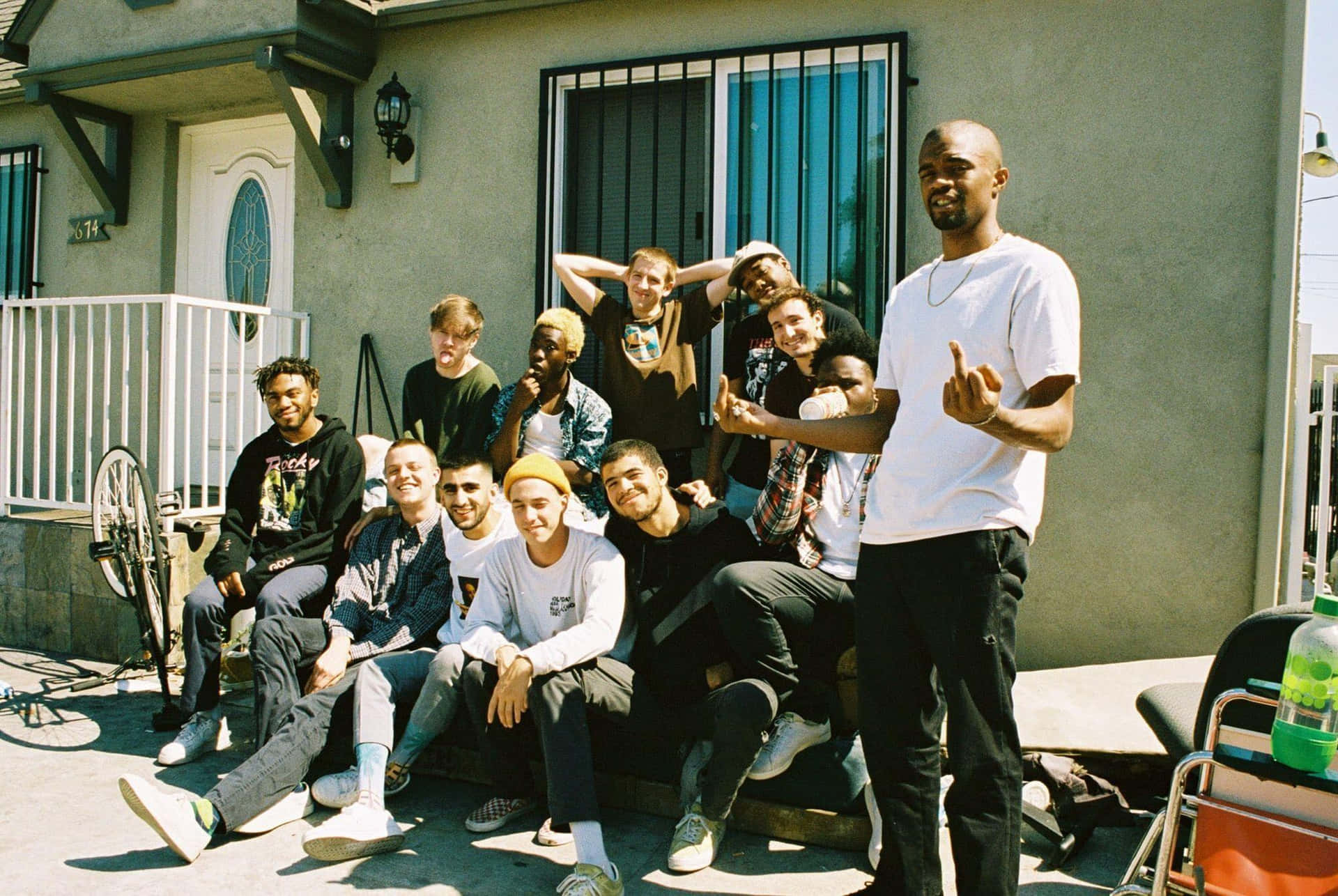 Caption: Brockhampton - Best American Boyband Background
