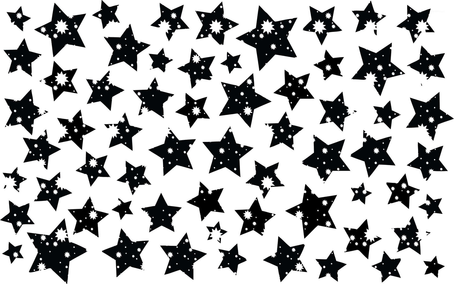 Caption: Captivating Black And White Star Wallpaper Background