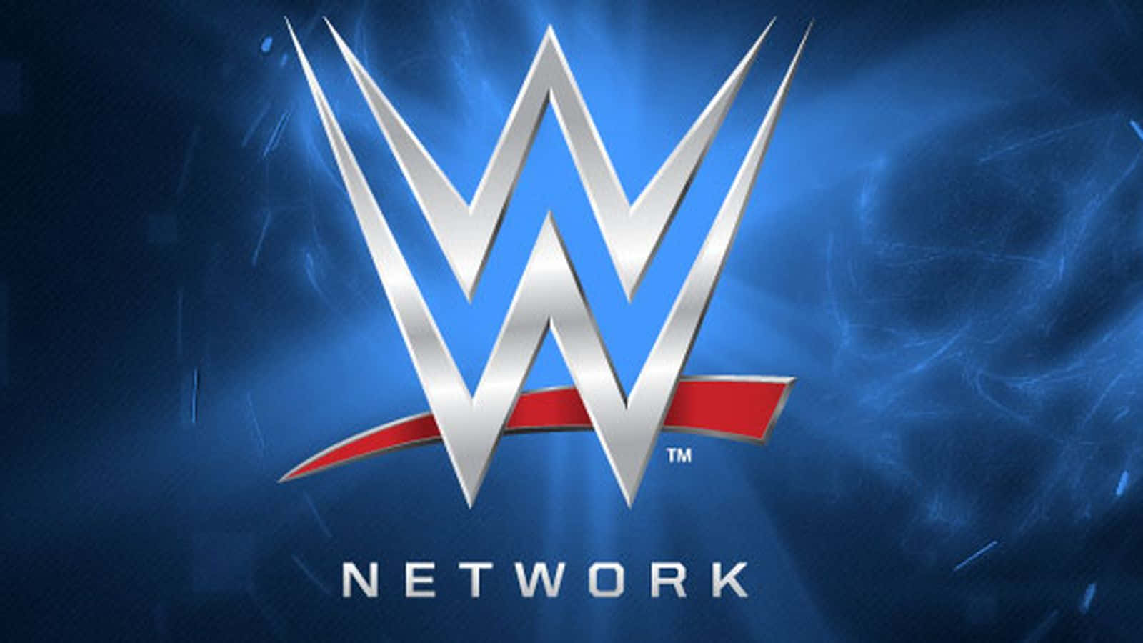 Caption: Catch The Electrifying Wwe Action With Their Iconic Logo Background