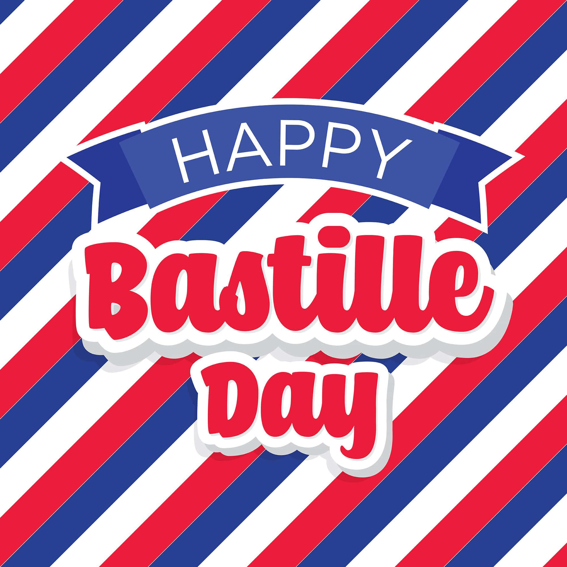 Caption: Celebrating French Unity And Liberty On Bastille Day Background