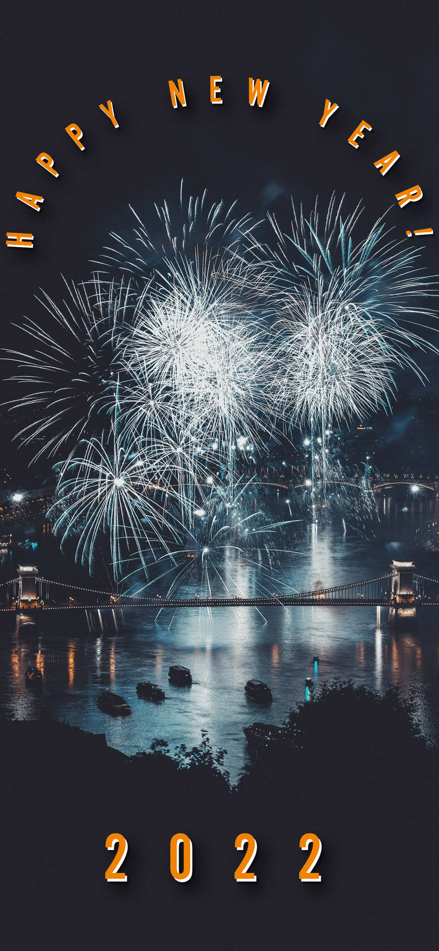 Caption: Celebratory Explosion Of Happy New Year 2022 Background