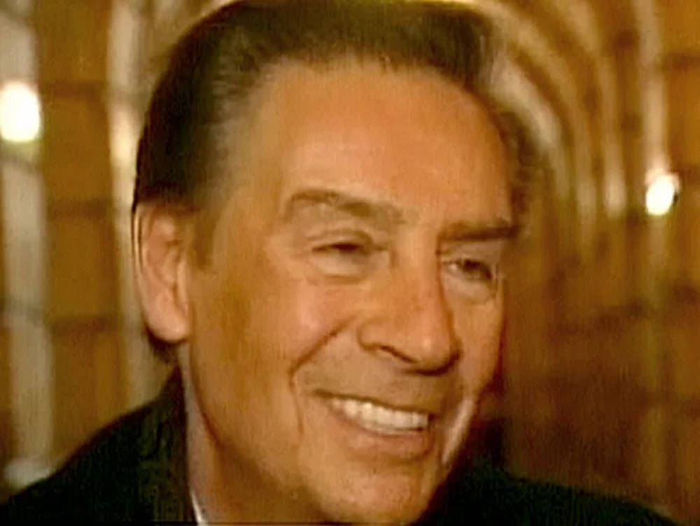 Caption: Close-up Of Jerry Orbach In Law And Order Background