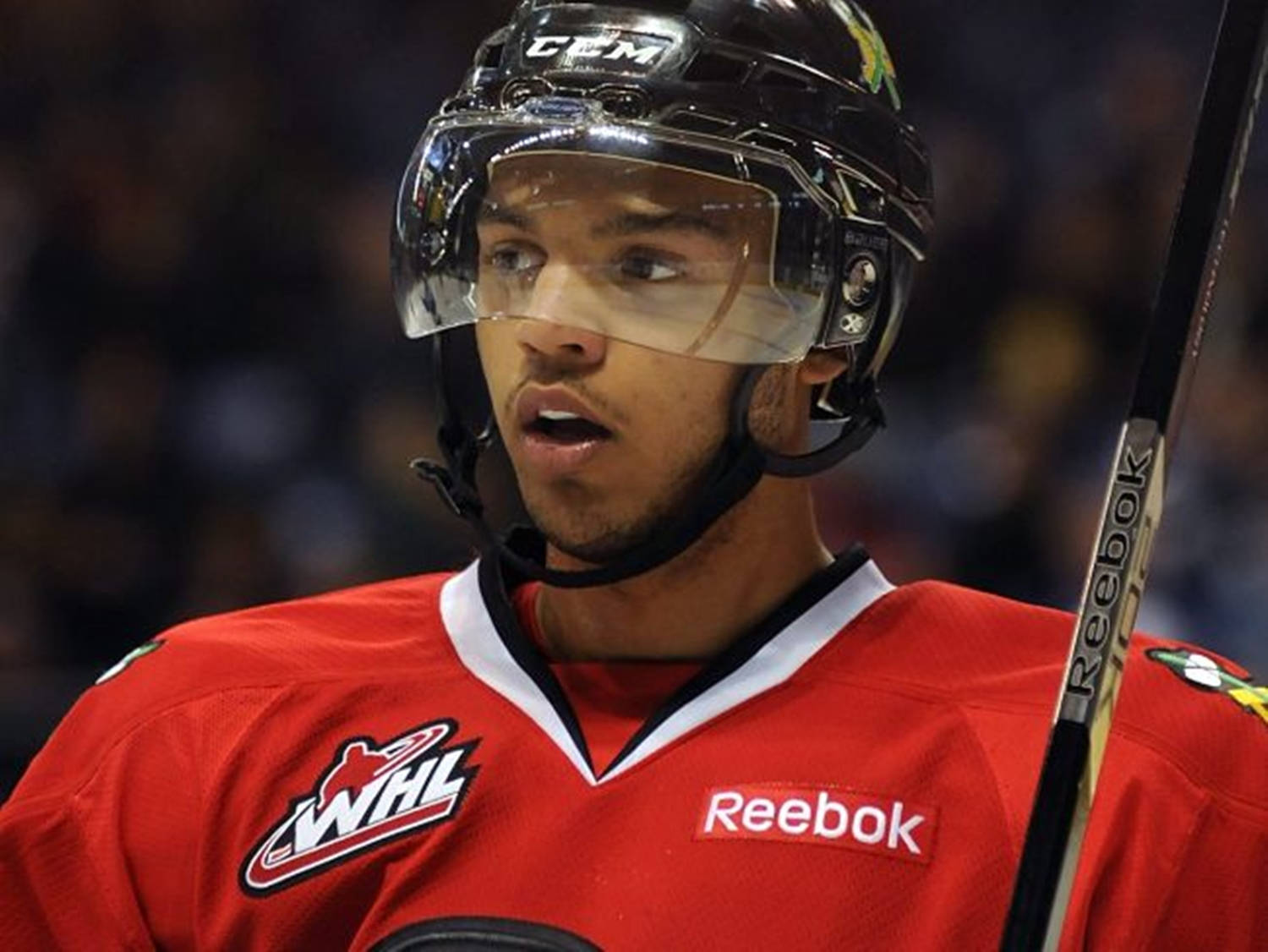 Caption: Close-up Portrait Of Seth Jones With A Surprised Expression Background