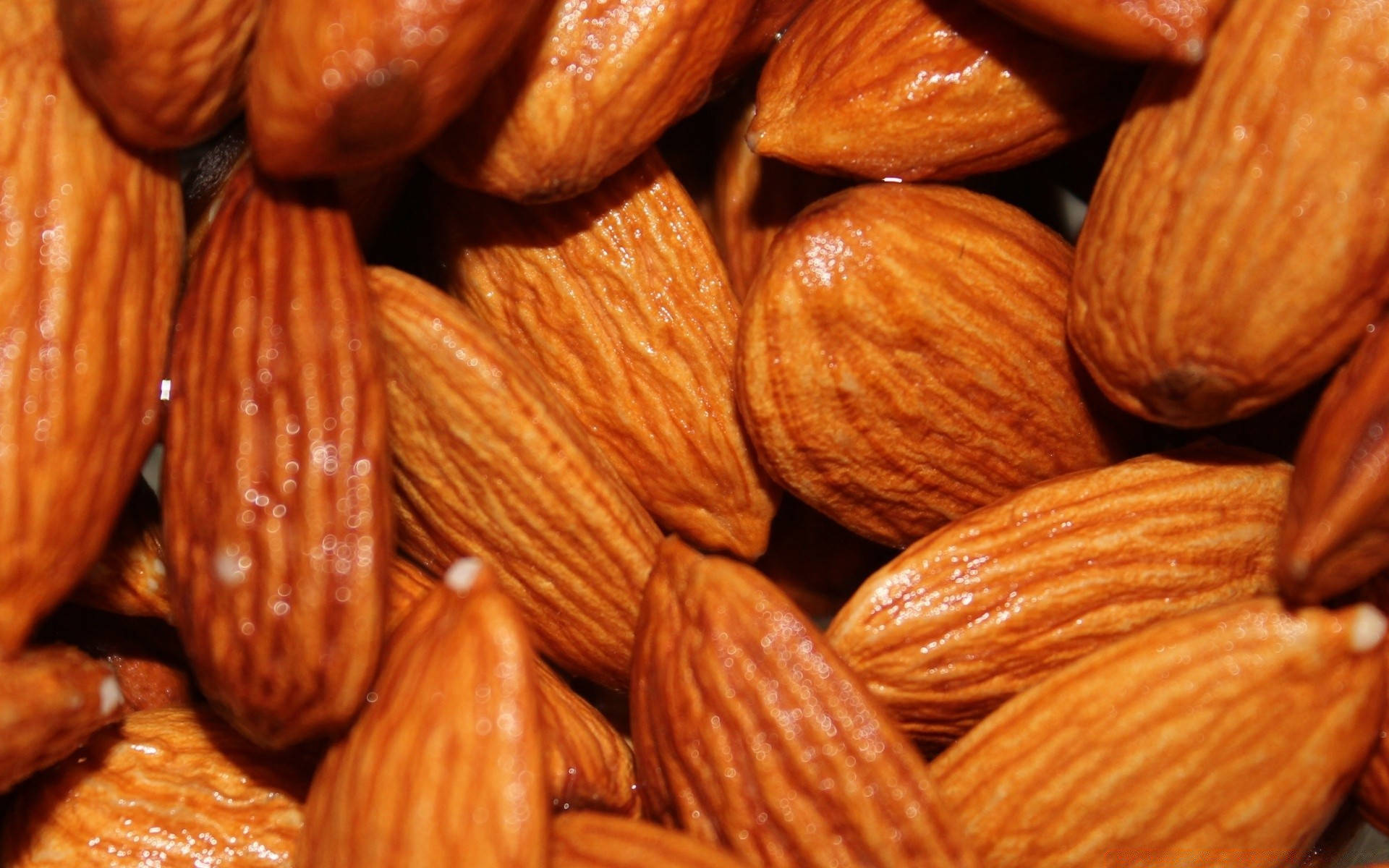 Caption: Close-up Shot Of Almond Nuts Background