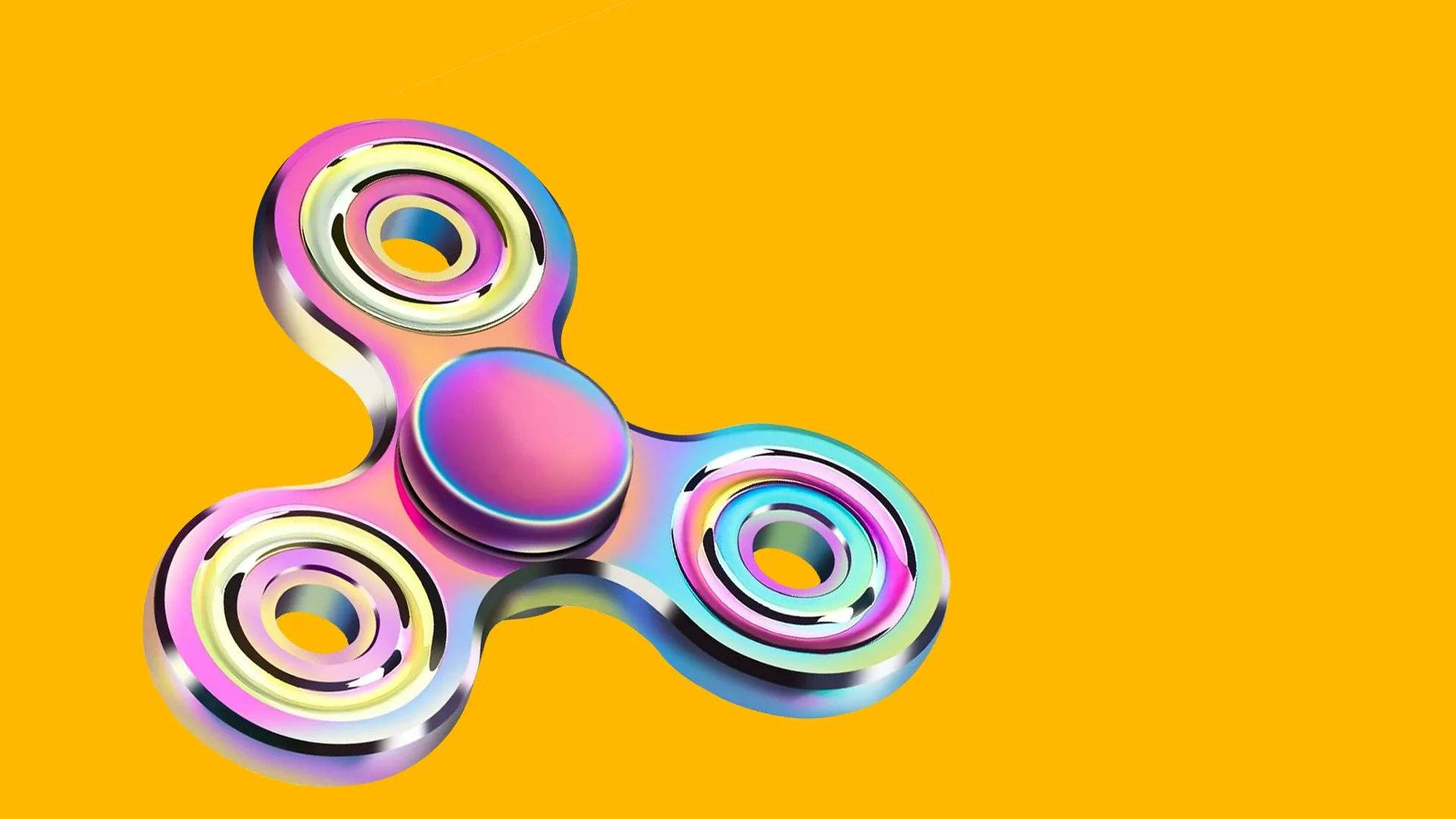 Caption: Colorful Fidget Toy On A Gradient Background