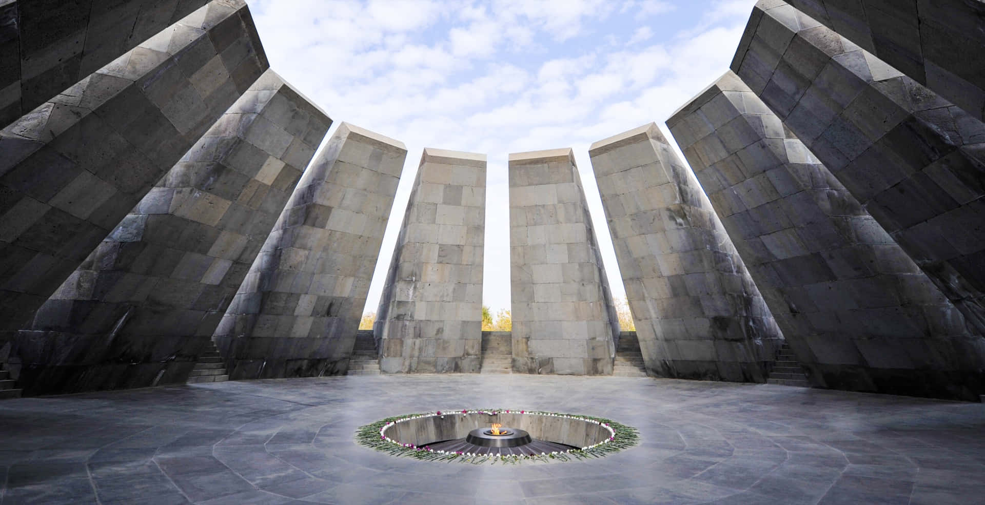 Caption: Commemorating History At The Armenian Genocide Memorial Complex Background