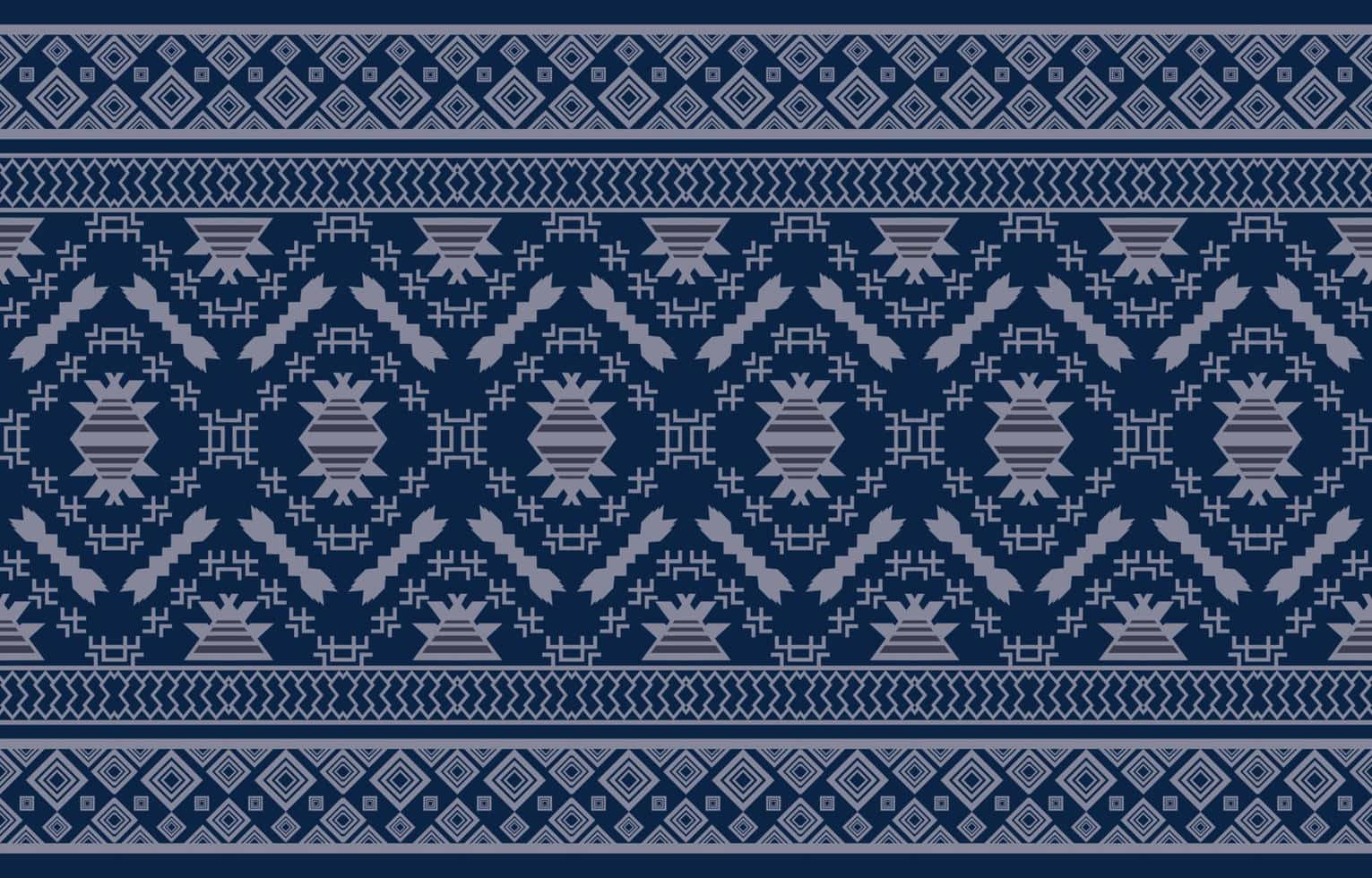 Caption: Conventional Blue Pattern Design Background