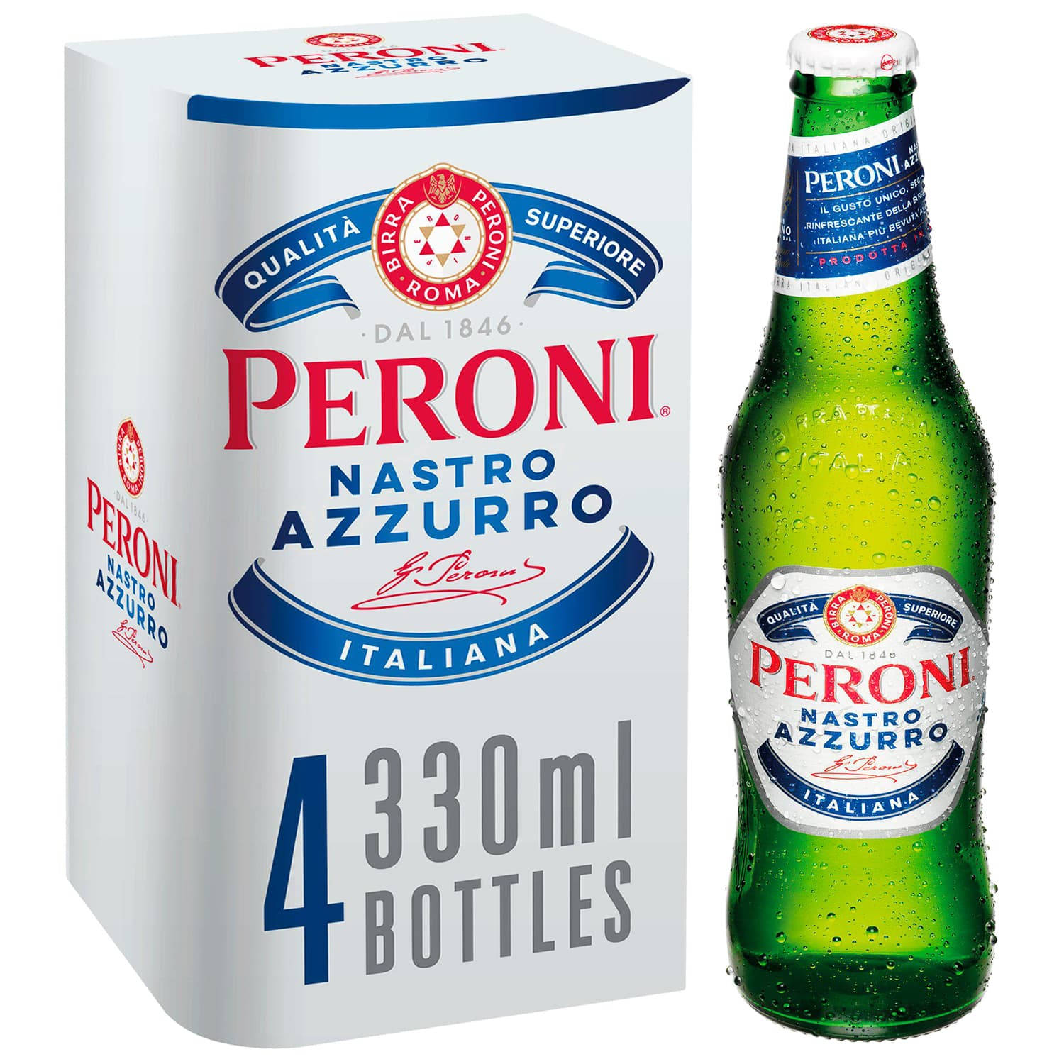 Caption: Cool Refreshment With Peroni Beer Four Pack Background