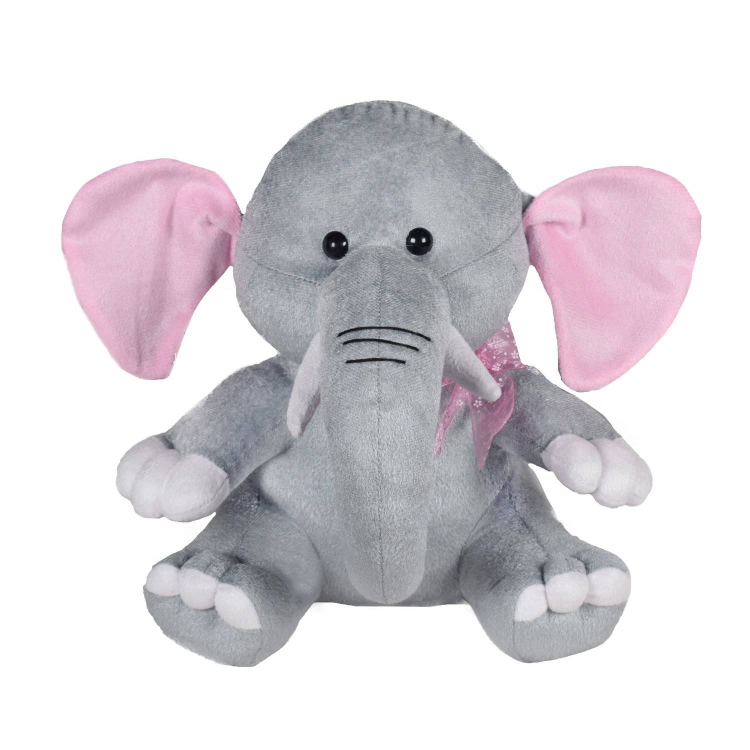 Caption: Cute And Cuddly Giant Elephant Beanie Boos Toy Background