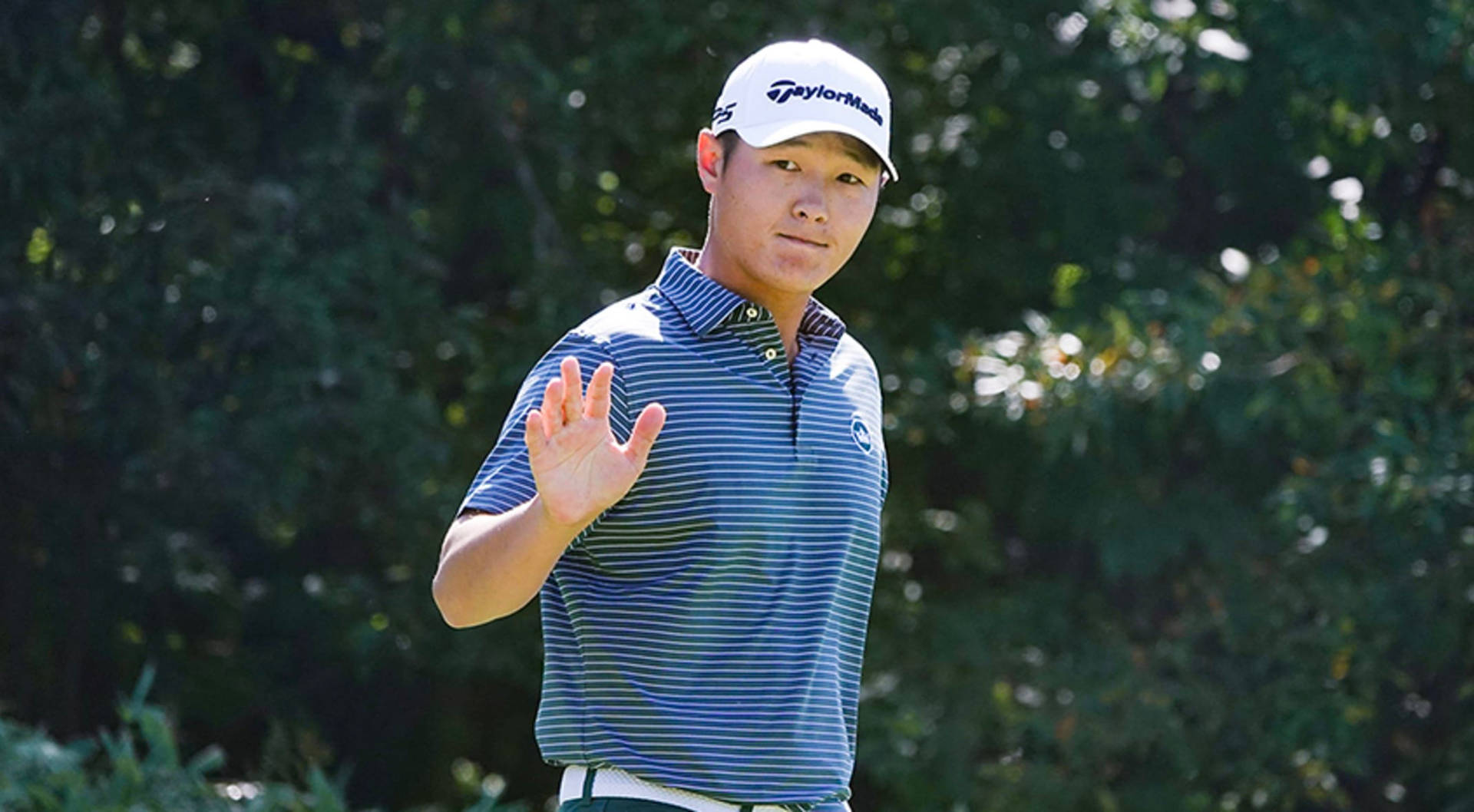 Caption: Danny Lee Smiling And Waving At The Camera Background