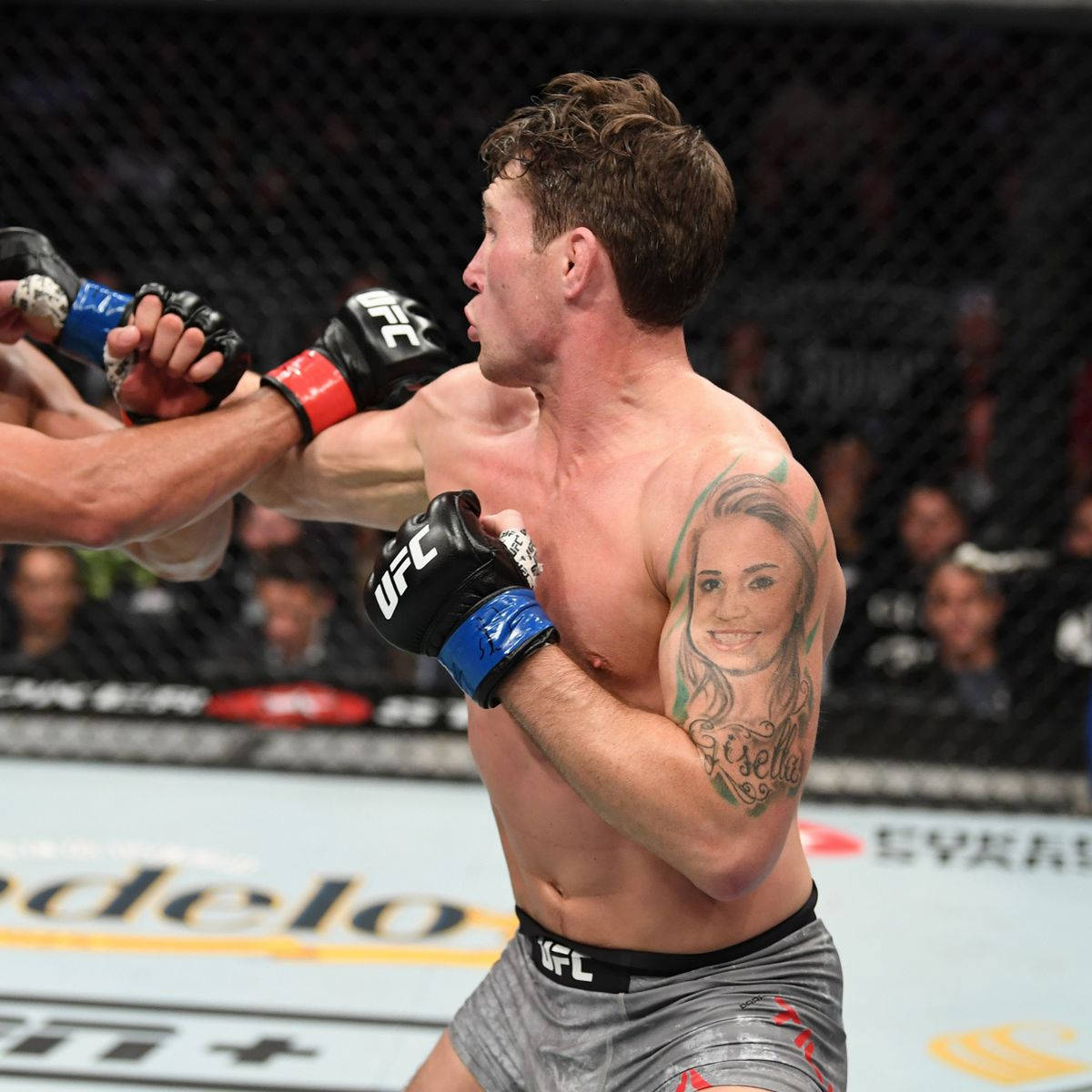 Caption: Darren Till Caught In Fast-paced Fight Action