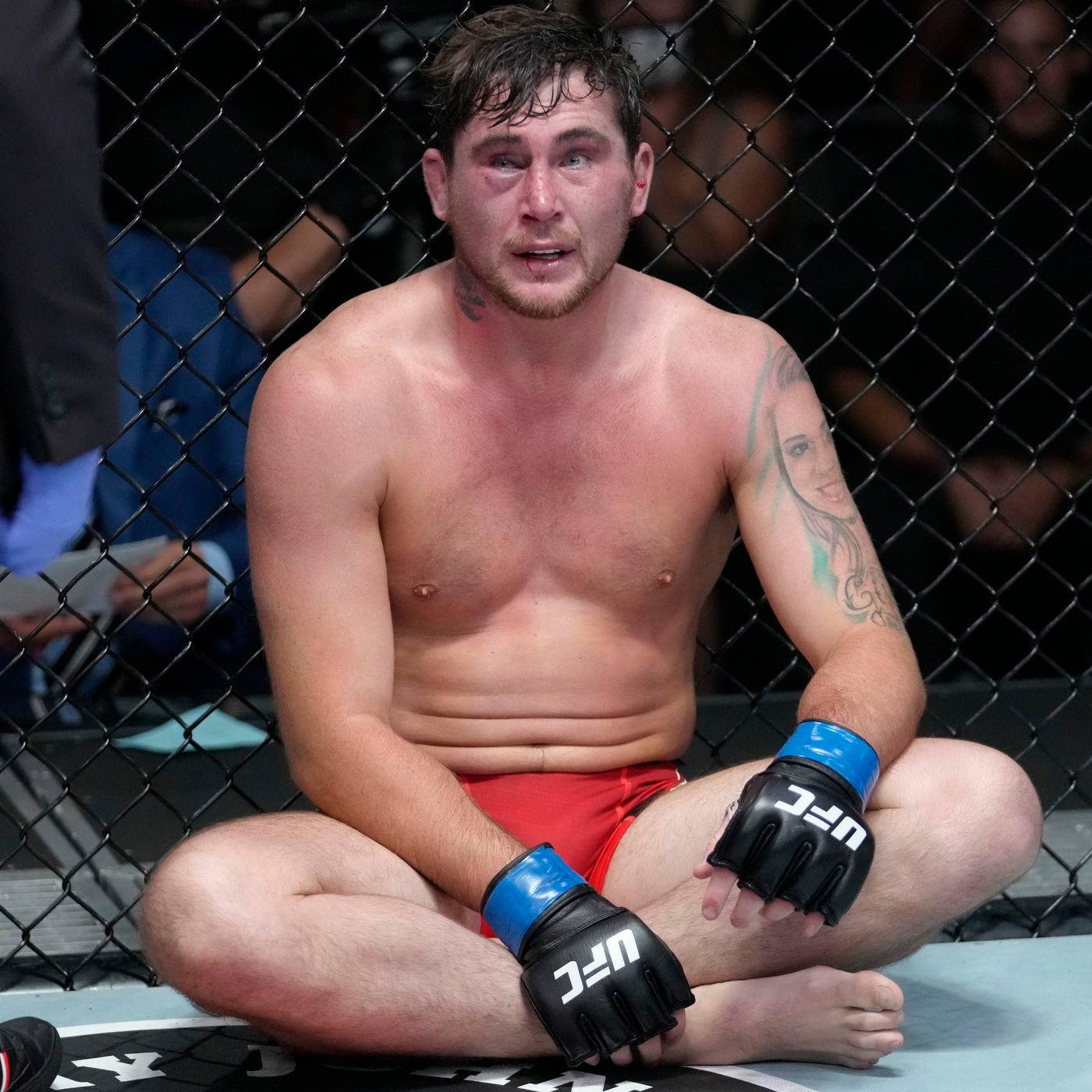 Caption: Darren Till Stands Tall Despite Swollen Eye