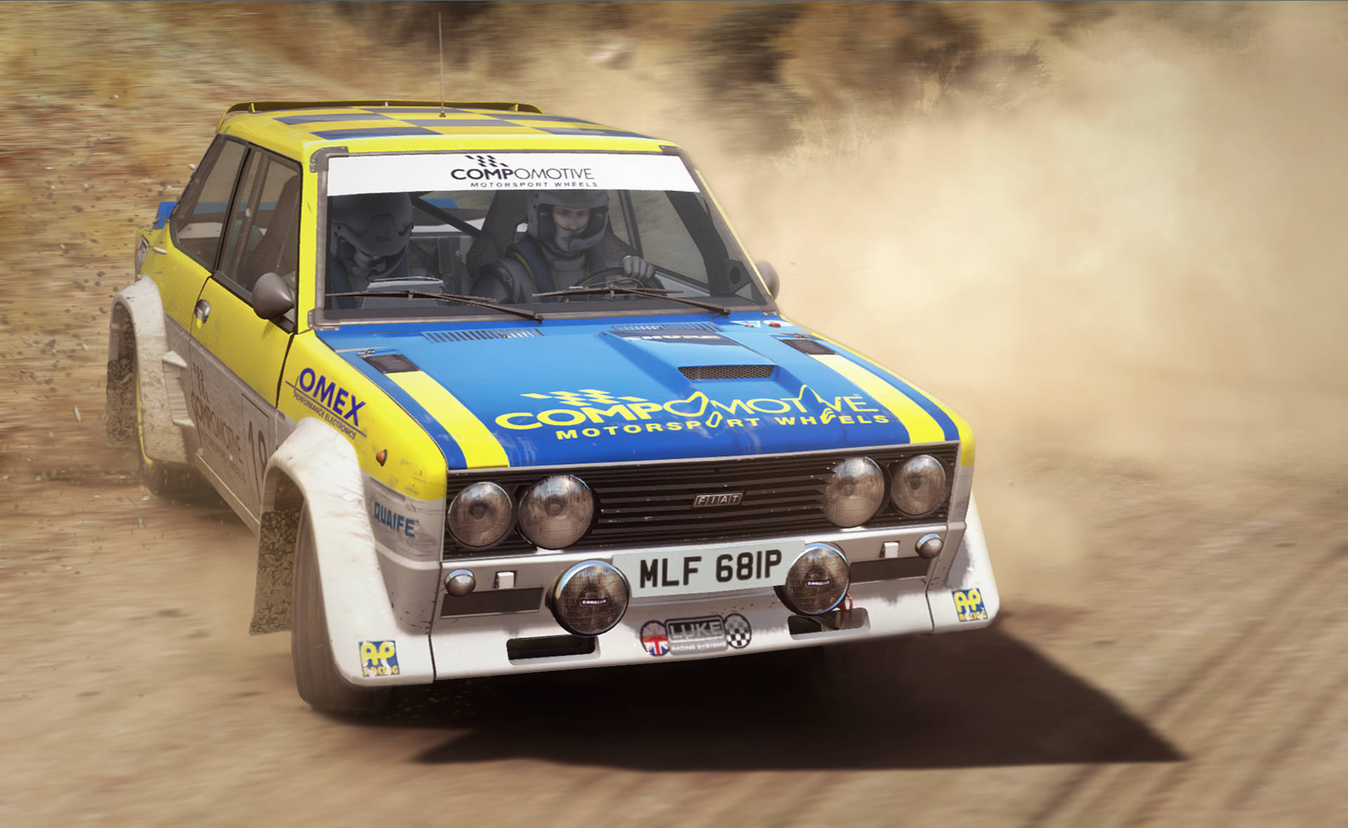 Caption: Dazzling Drive - A Dirt Rally Racing Event In Full Swing.