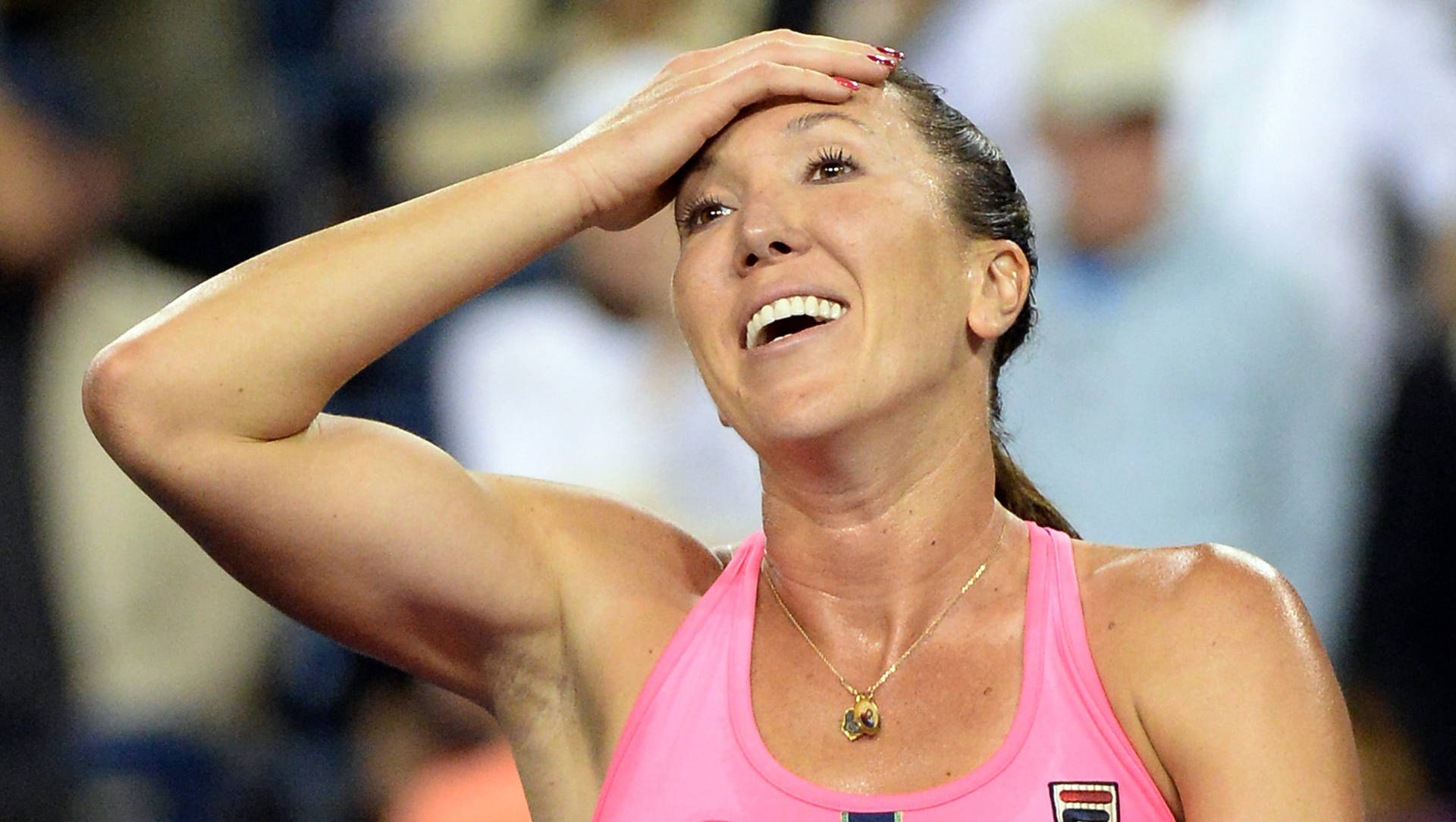 Caption: Deep In Thought - Tennis Pro Jelena Jankovic