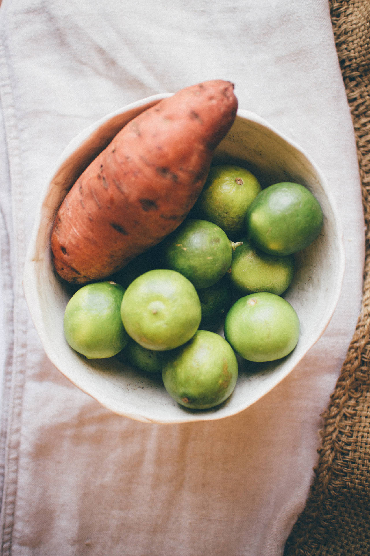 Caption: Delicious Sweet Potato With Zesty Citrus Twist Background