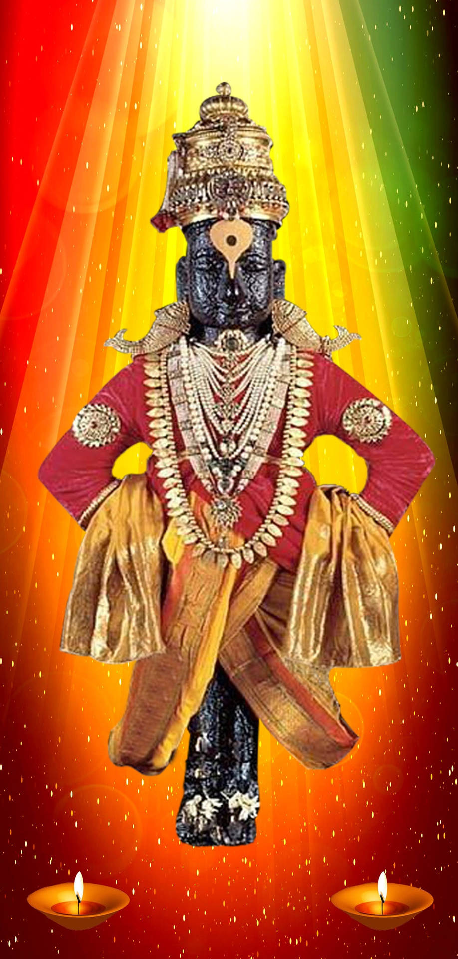 Caption: Devotion In Vision: Ancient Hindu Deity, Lord Pandurang