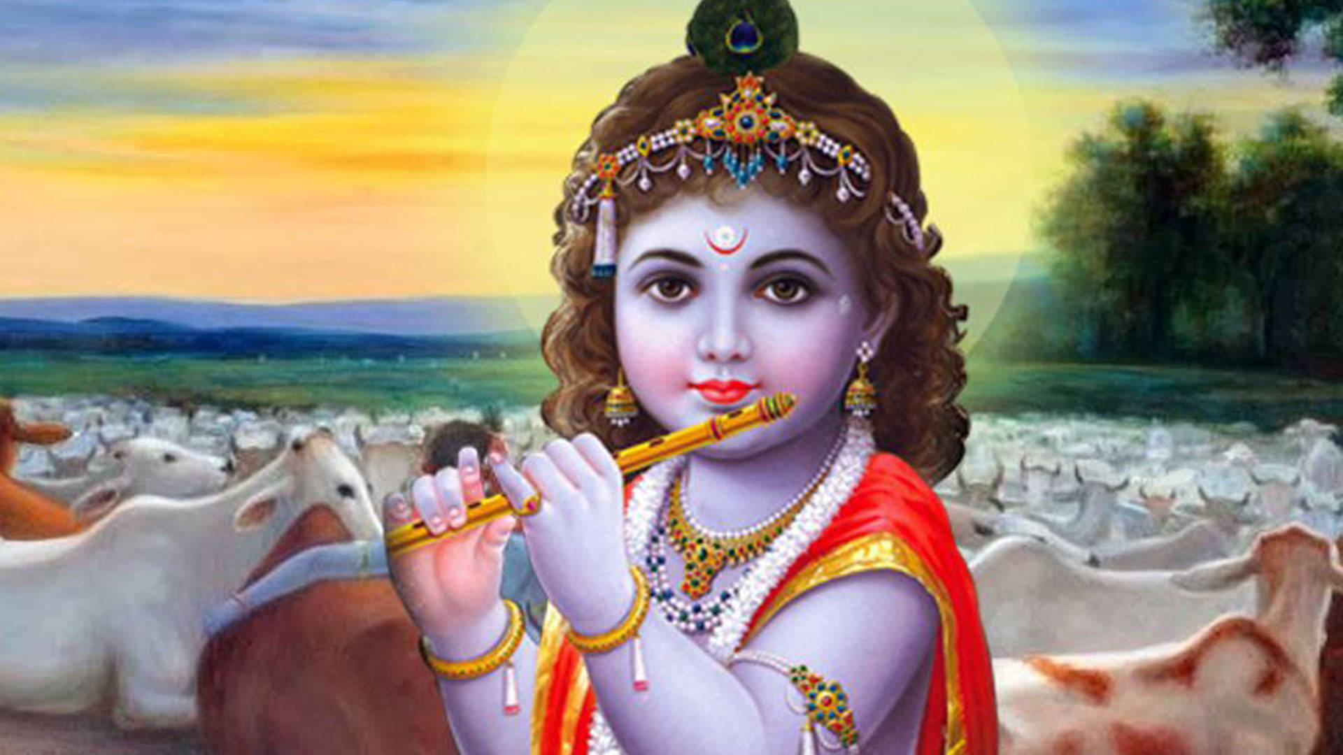 Caption: Divine And Adorable, Little Krishna In Hd