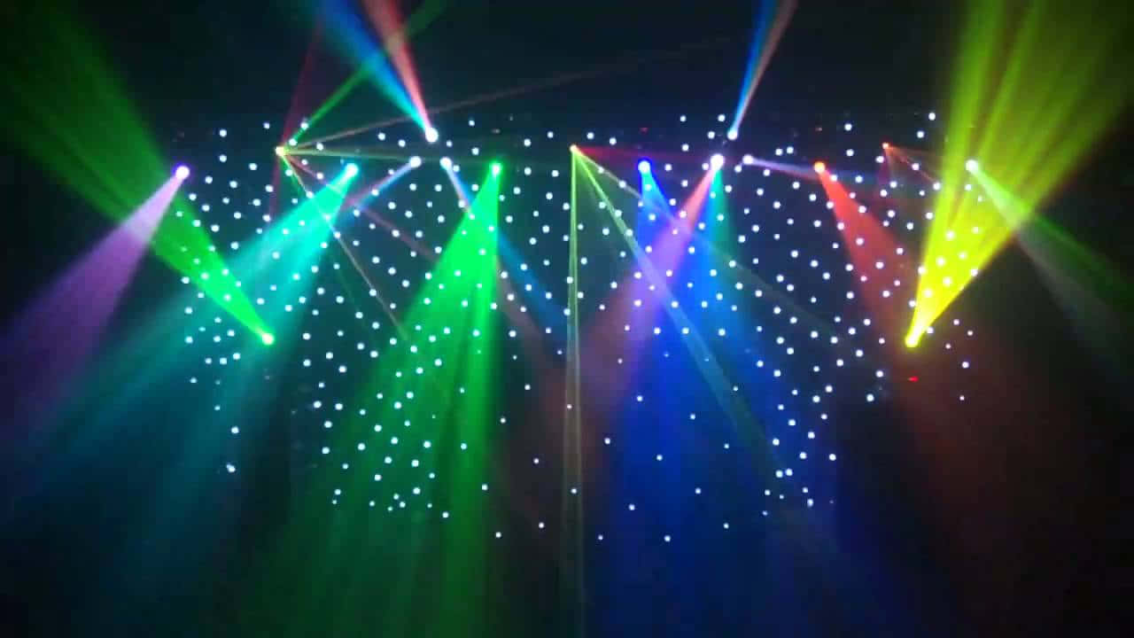 Caption: Dj Lighting Set Up In A Live Concert - A Blend Of Creativity Meets Technology Background