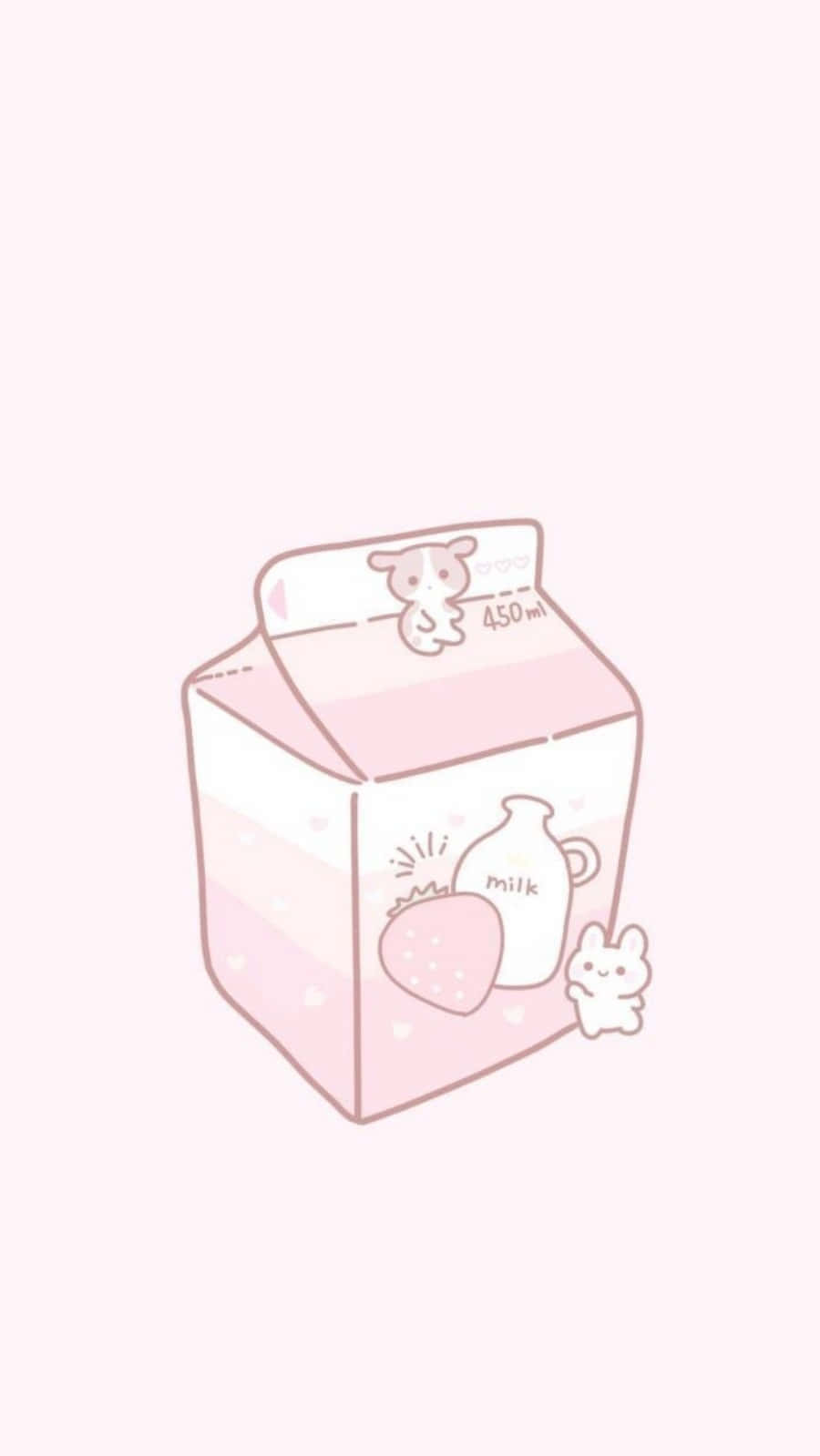Caption: Dreamy Pink Kawaii Wonderland Background