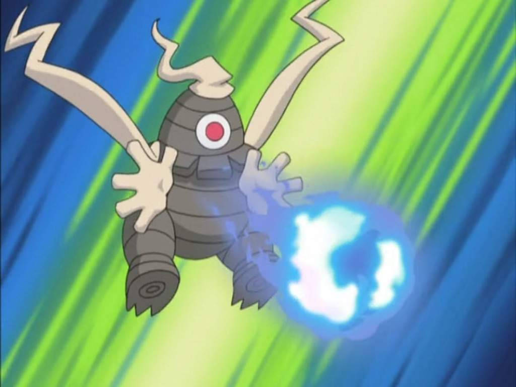 Caption: Dusclops Unleashing Will-o-wisp Power Background