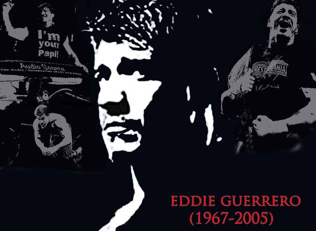 Caption: Eddie Guerrero - A Wrestling Legend In Black And White