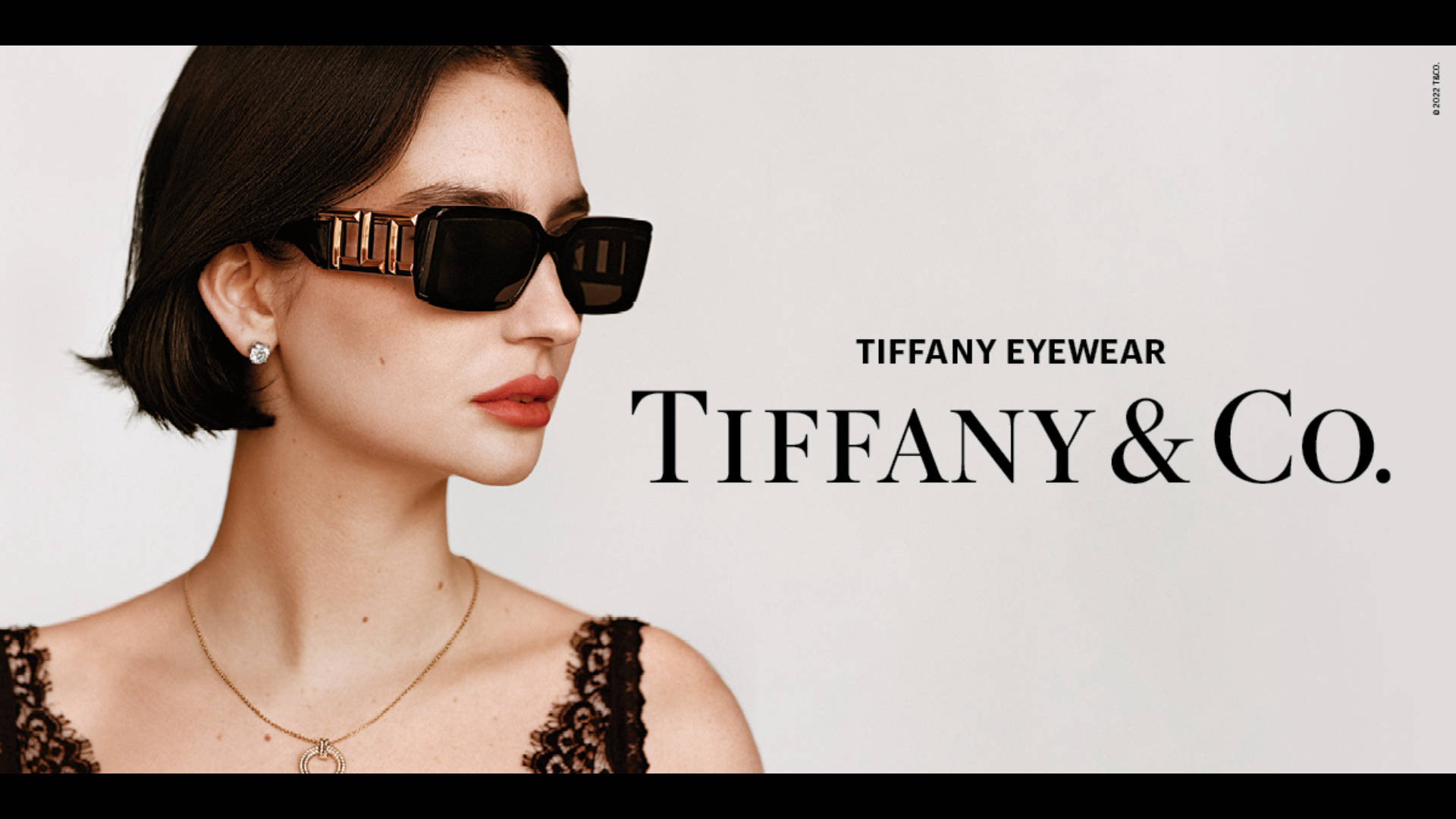 Caption: Elegance In Vision - Tiffany & Co. Eyewear Collection Background