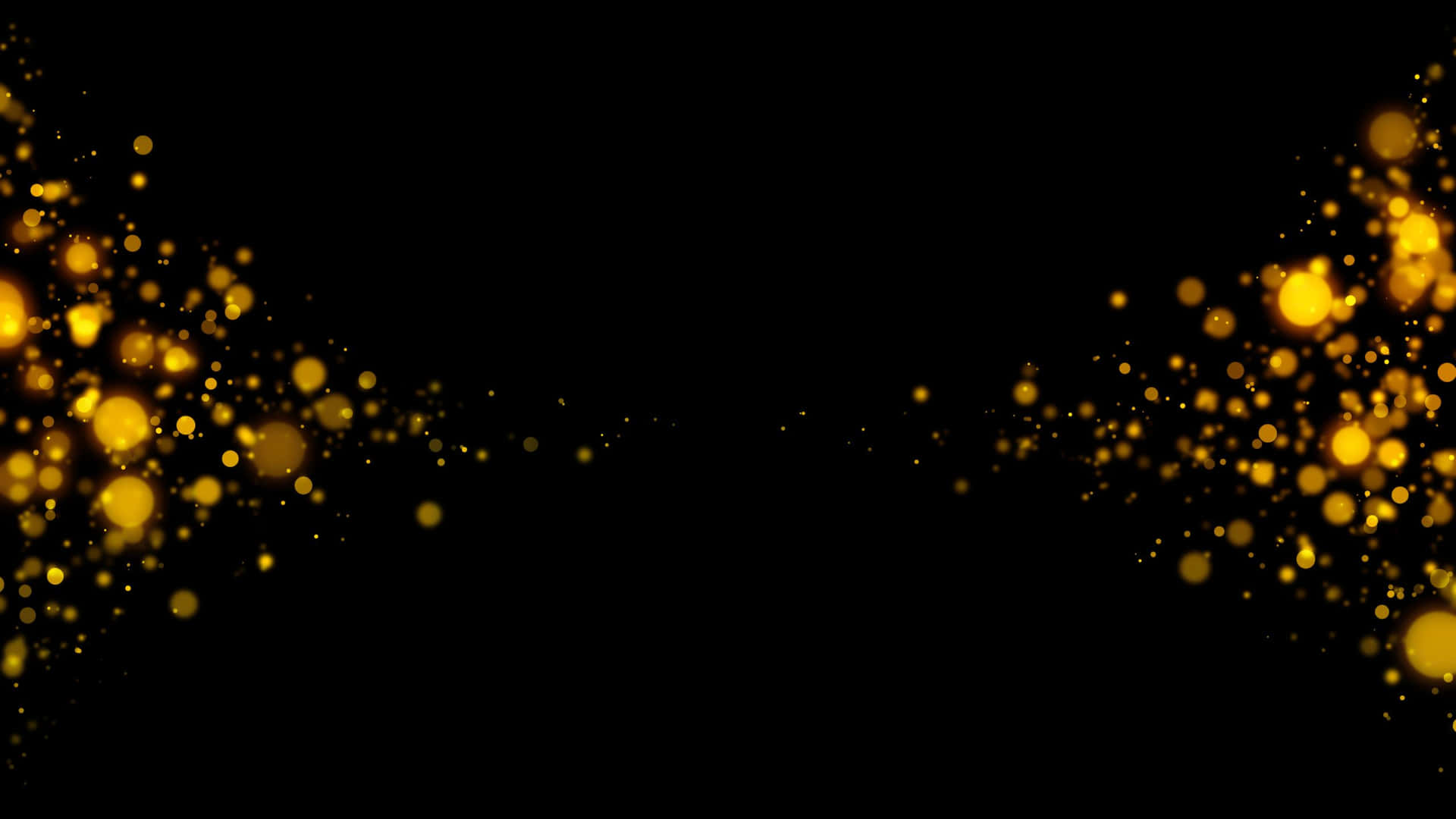 Caption: Elegant Black And Gold Glitter Abstract Wallpaper