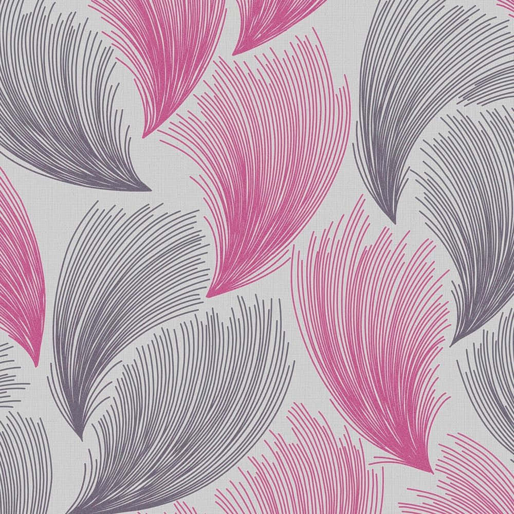 Caption: Elegant Gray And Pink Color Splash Background
