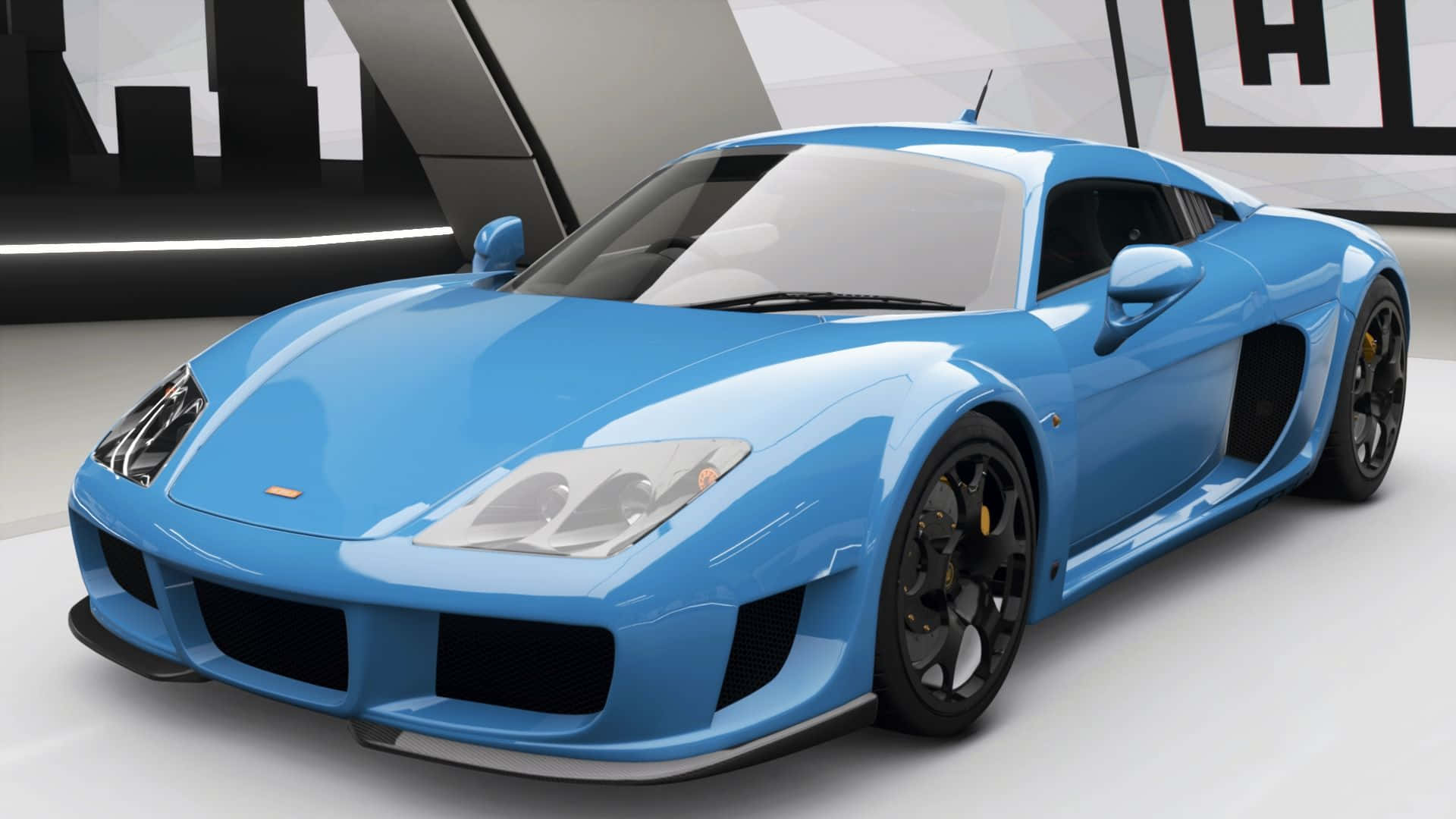 Caption: Elegant Noble M600 Supercar On Display Background