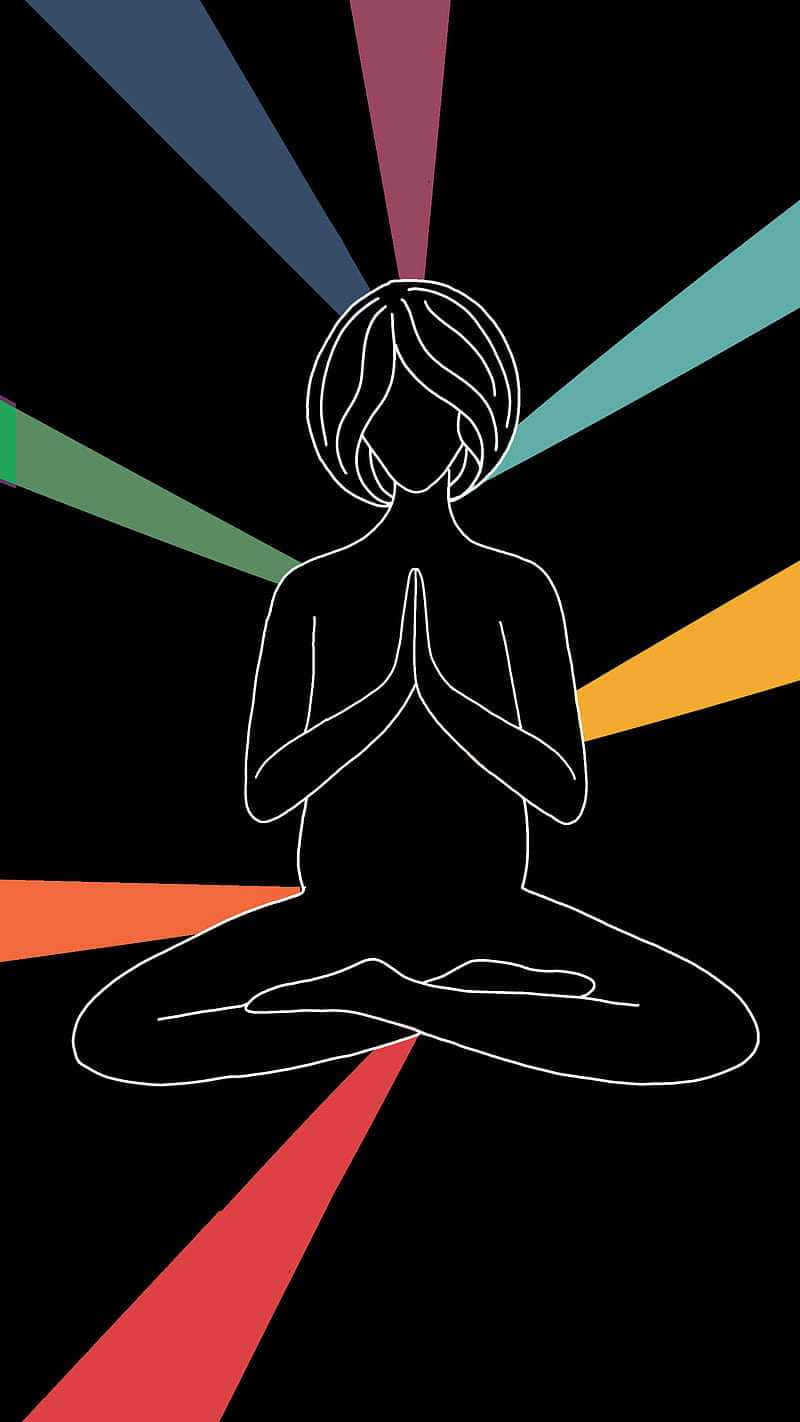Caption: Embrace Inner Peace Through Spiritual Meditation Background