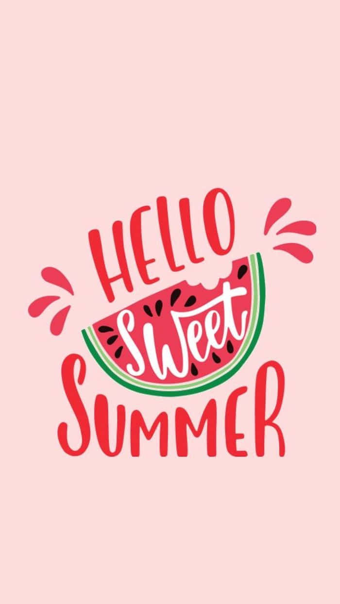 Caption: Embrace The Charm Of Pink Summer Background